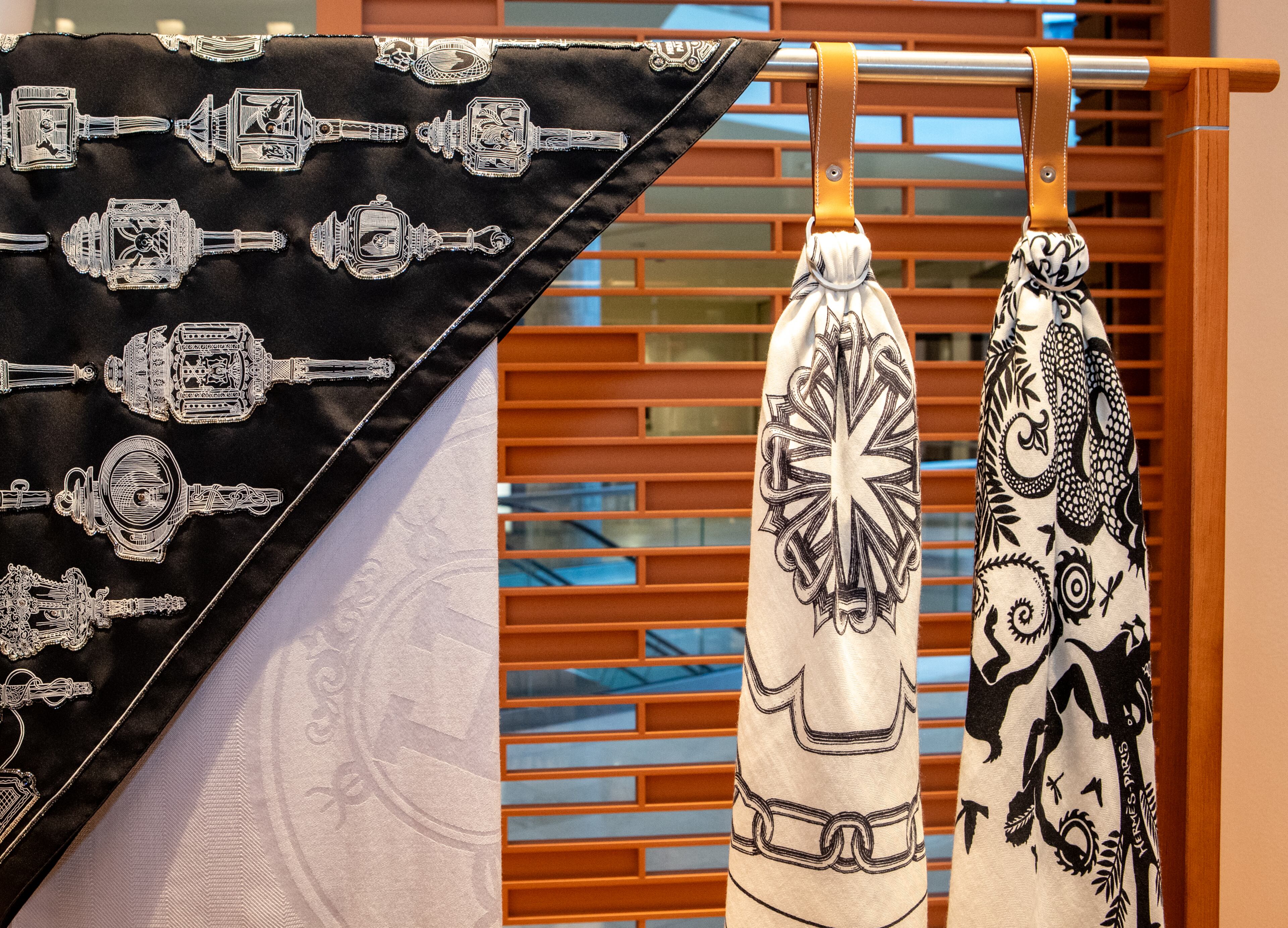 Hermès opens at Phipps Plaza after a decade in Buckhead Village District. The new space is nearly twice as large and is organized into 16 areas, including the métiers for shoes, flanked by men and women’s ready-to-wear areas and the fine jewelry and watches salon. The French boutique offers luxury goods, cosmetics, silk scarves, handbags, jewelry, fine shoes, perfumes, home good and equestrian leathers. Photos taken on Wednesday, Oct 30, 2024. (Jenni Girtman for The Atlanta Journal-Constitution)