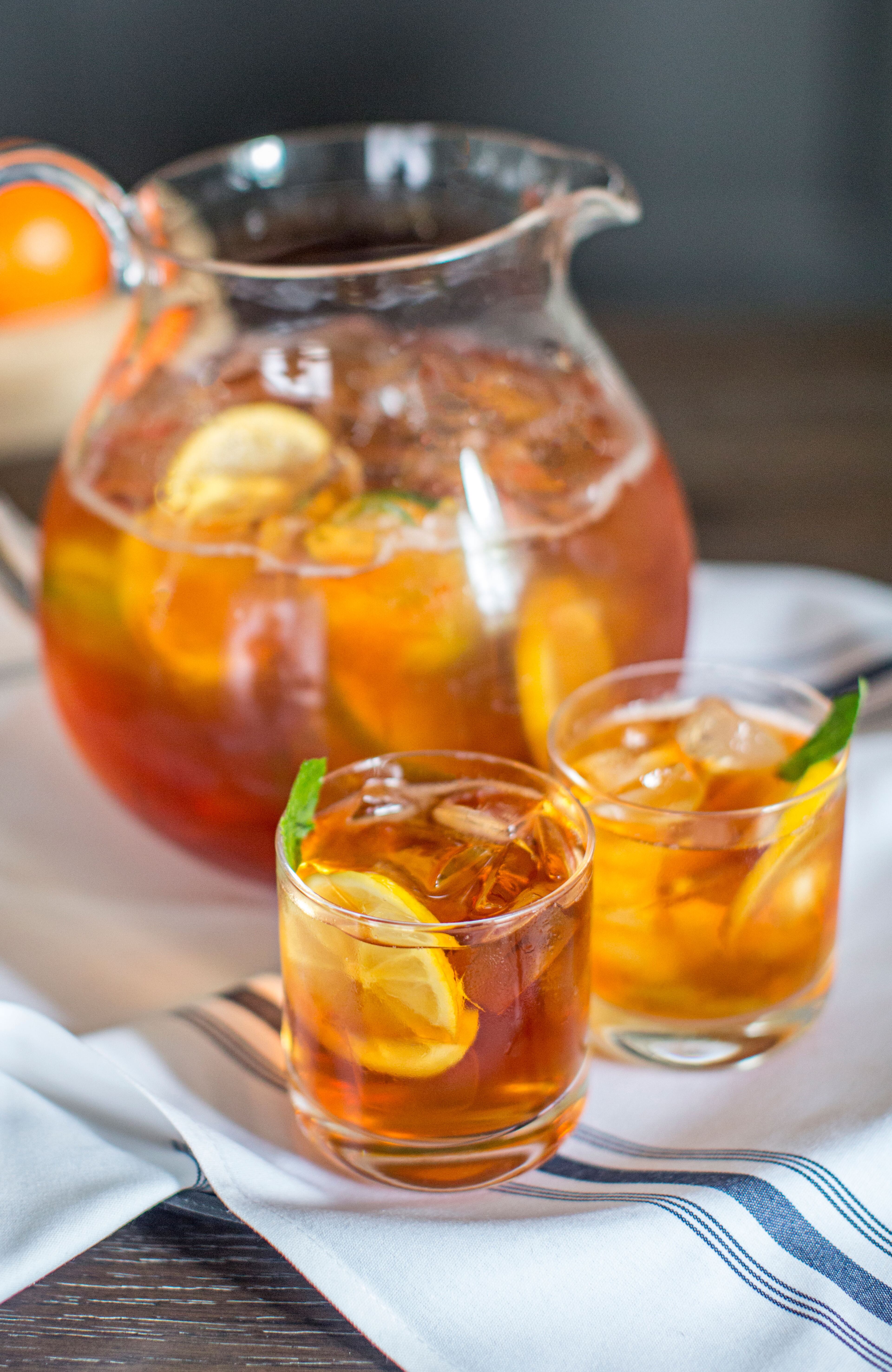 Buckhead’s Yebo Beach Haus offers Chapman’s Tea in a pitcher to share. The recipe includes Jim Beam rye whiskey, roobios vanilla tea, Cocchi vermouth, lemon and a little sweetener for a cooling summer beverage. / Yebo Beach Haus, 111 West Paces Ferry Road, Atlanta. 404-869-1992, yebobeachhaus.com. / Photo credit: Heidi Geldhauser