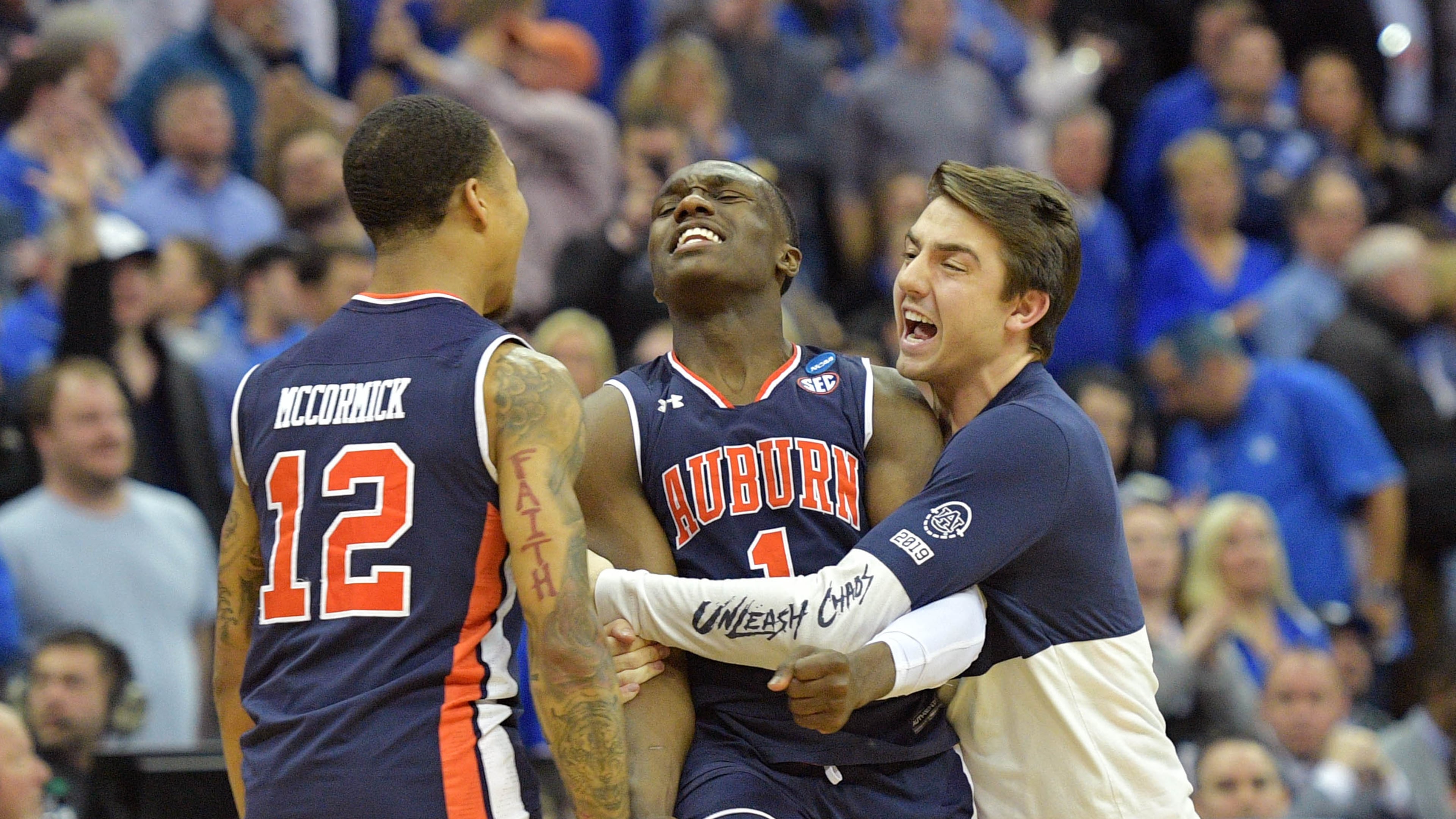 Auburn guard Jared Harper (1) led the Tigers into the Final Four on Sunday.