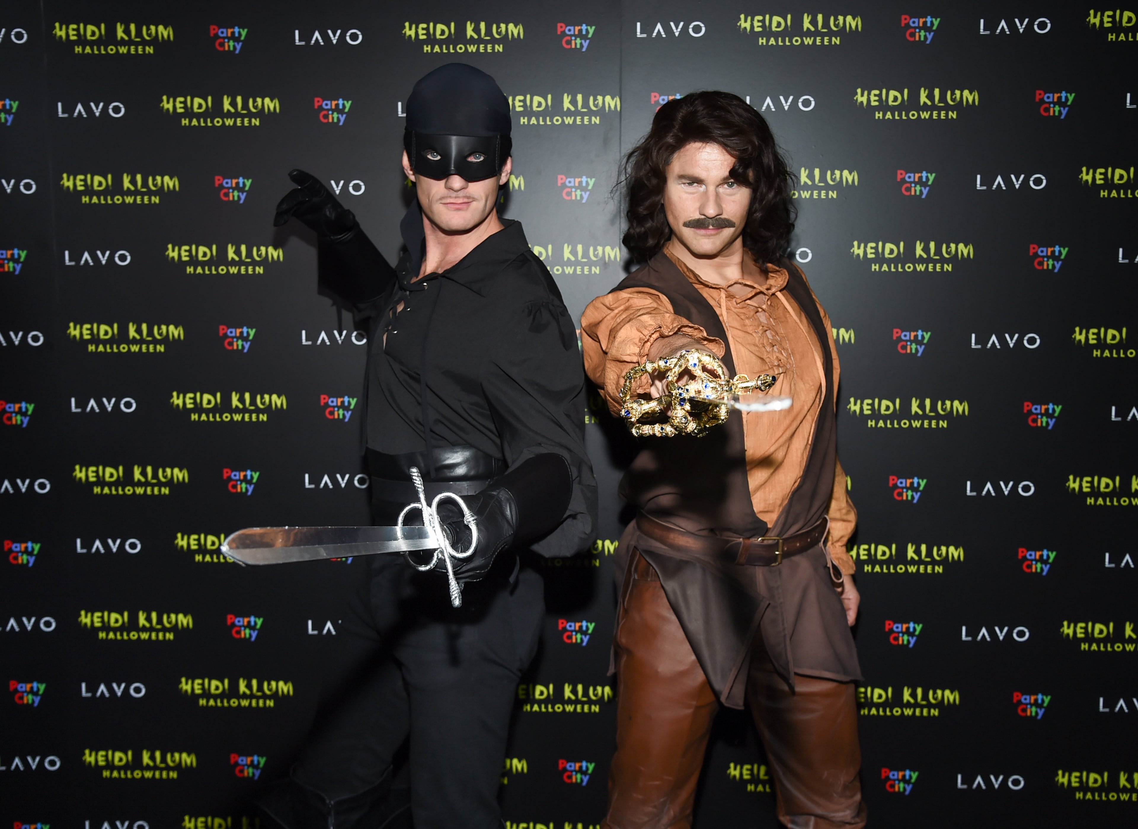 Actor Neil Patrick Harris, left, and husband David Burtka attend Heidi Klum's 19th annual Halloween party at Lavo New York on Wednesday, Oct. 31, 2018, in New York. (Photo by Evan Agostini/Invision/AP)