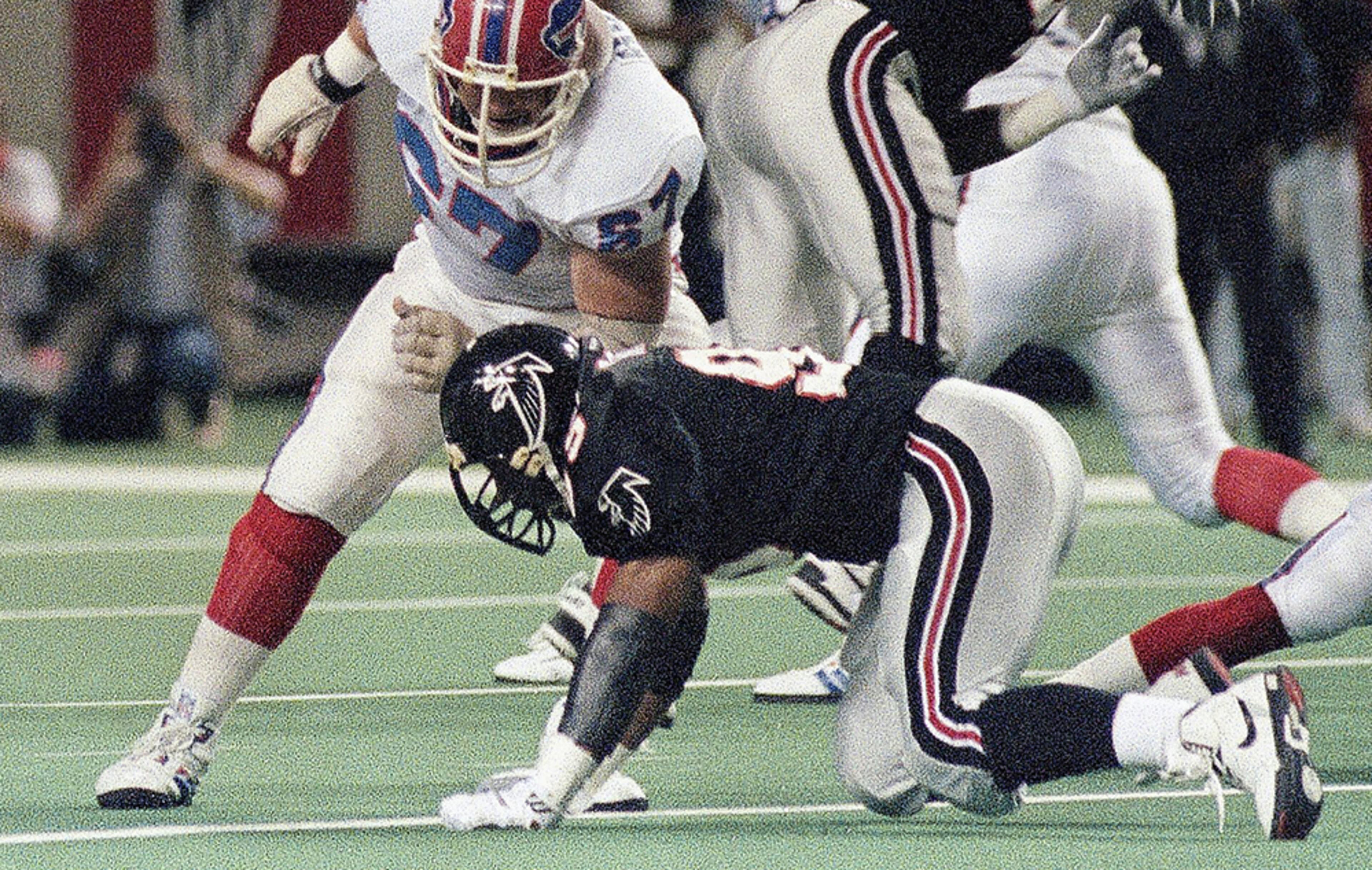 Third round, 9th pick (73rd overall): In 1992, the Falcons selected Florida State linebacker Howard Dinkins in the third round. He played just thee games over two seasons with the Falcons. (Charles Kelly / Associated Press)
