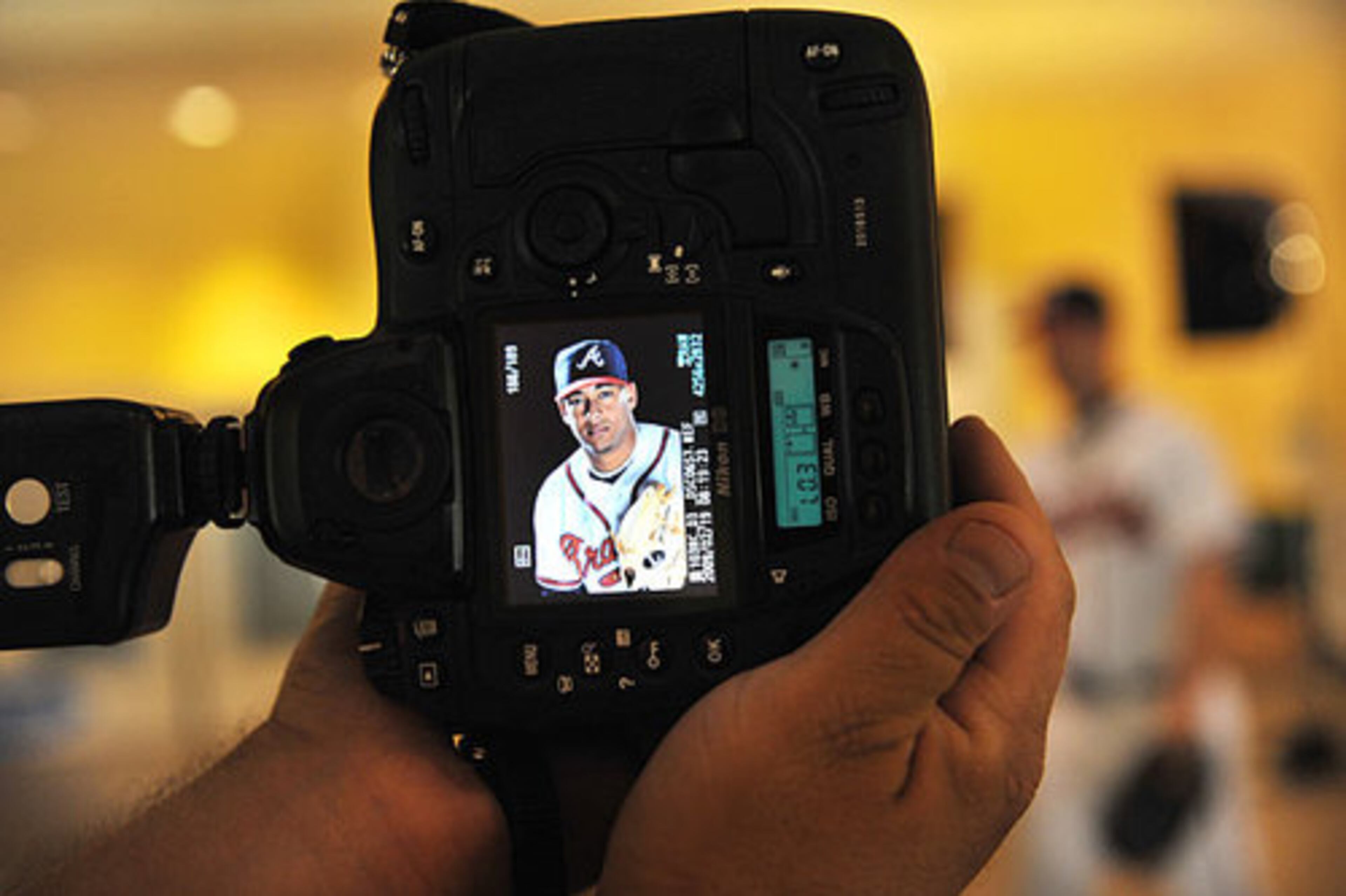 Braves players and coaches arrived early at their Disney's Wide World of Sports spring training facility Feb. 19, 2009 for Picture Day. Players worked their way through 14 different media outlets, smiling and posing along the way. Organizations participating included the Braves, the Associated Press, Getty Images and two Japanese media outlets just to name a few.