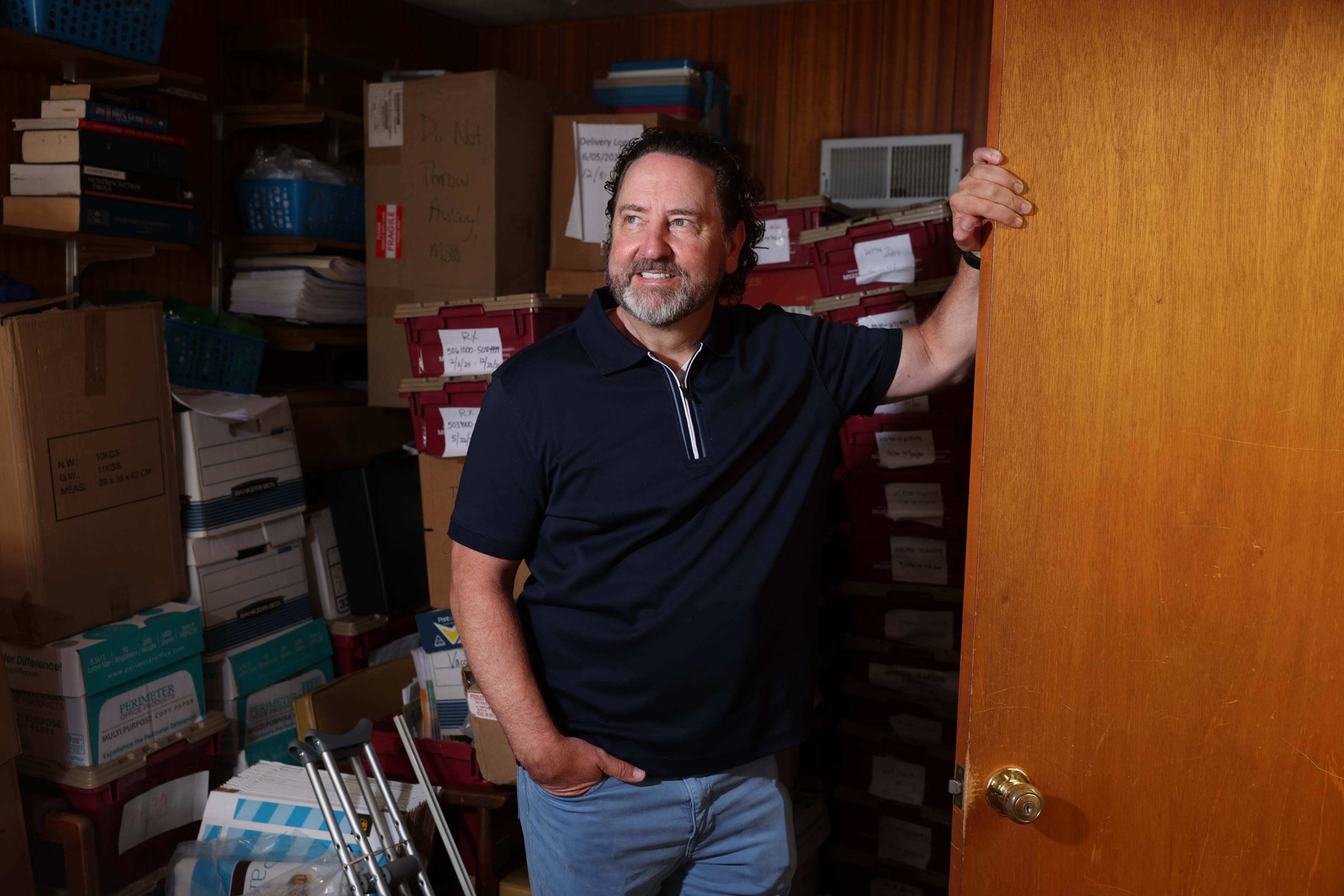 Former owner Donald Wender's office remains, but it now mostly stores supplies and "whatnot," current owner Loren Pierce said. (Arvin Temkar/AJC)