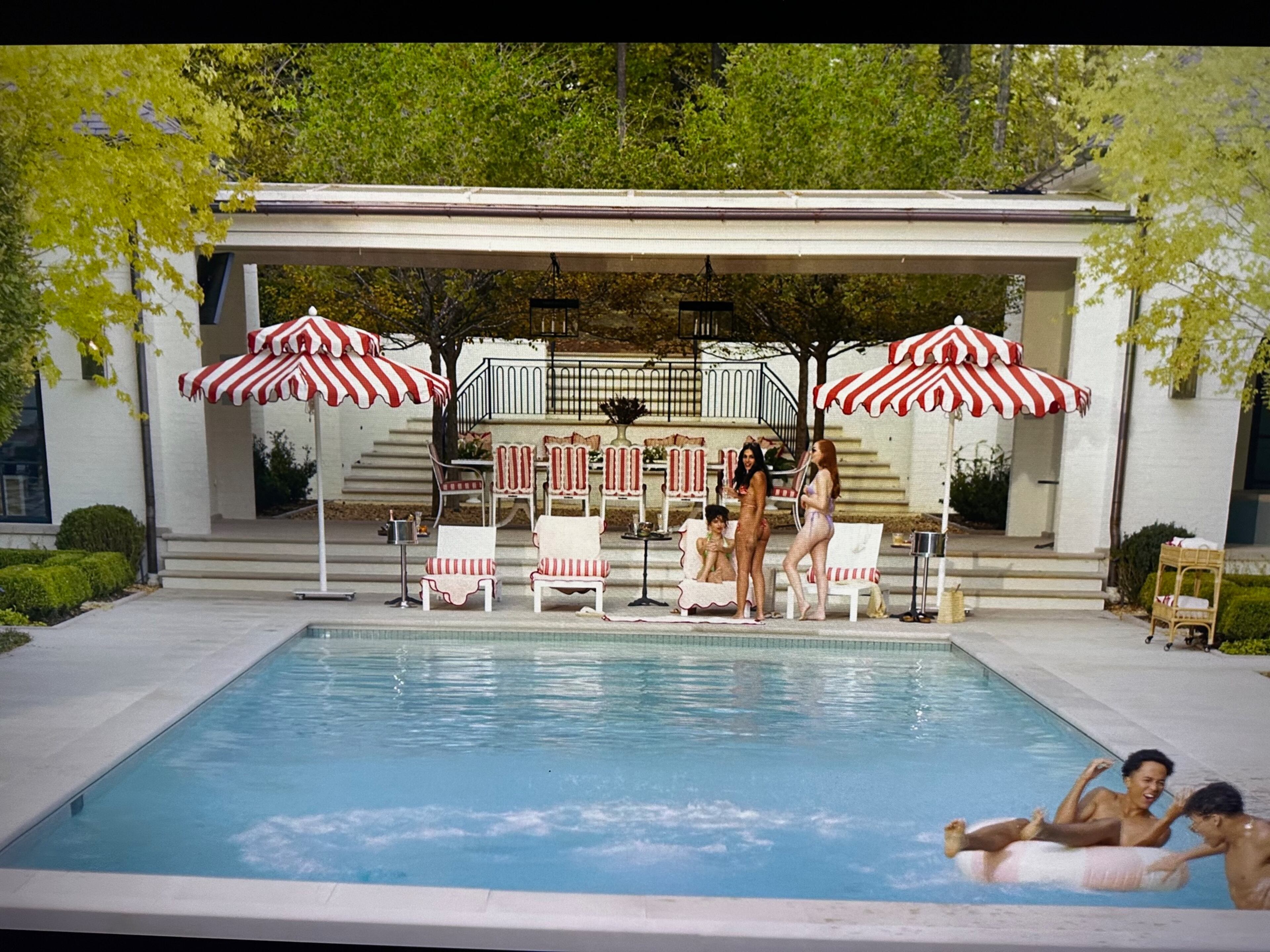 A Cabbagetown home featuring a lush pool house pretends to be a South France villa in the movie "The Idea of You" on Amazon. AMAZON