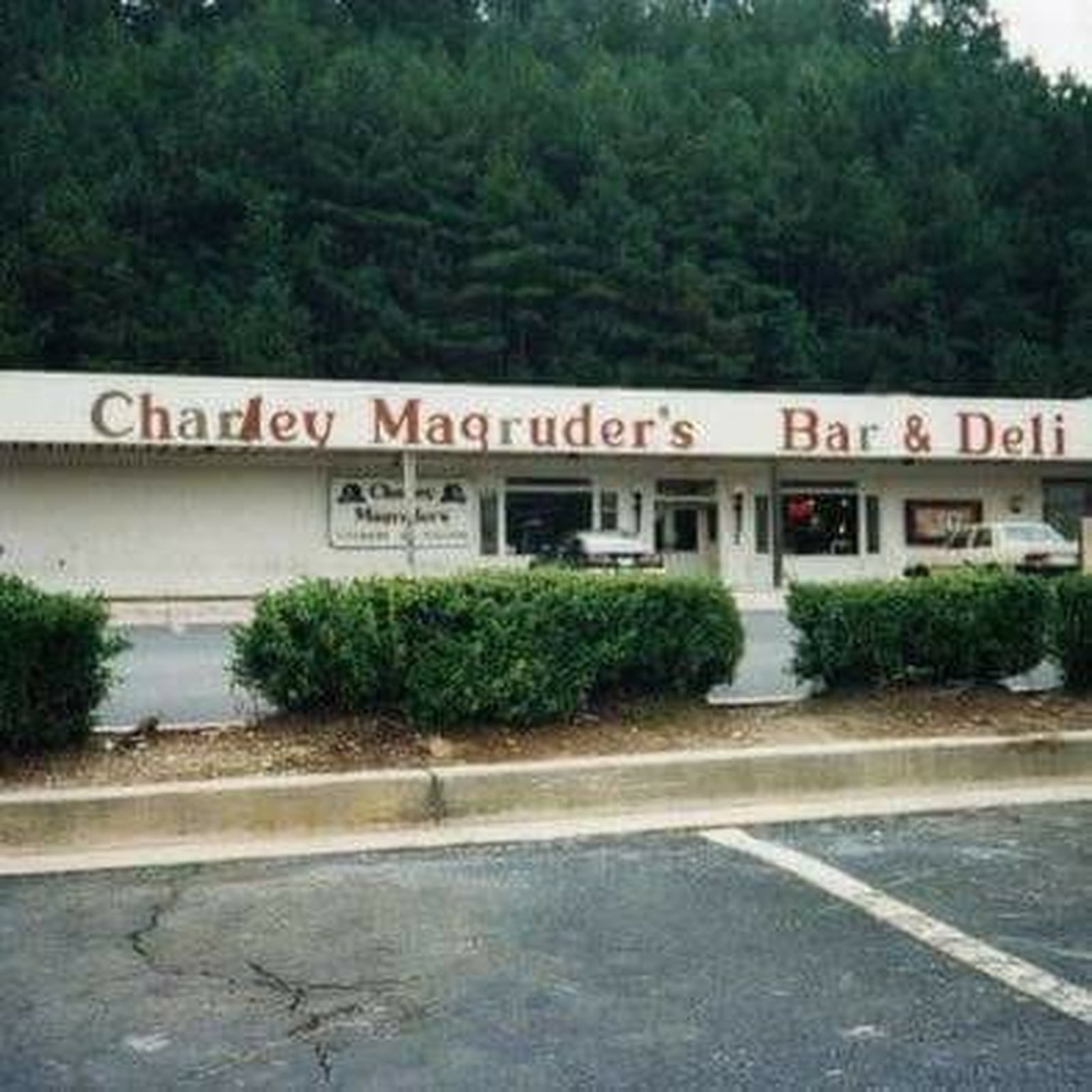 Charley Magruder's — the north Atlanta rock club on Powers Ferry Road, 1980s–1990s (archival photograph)