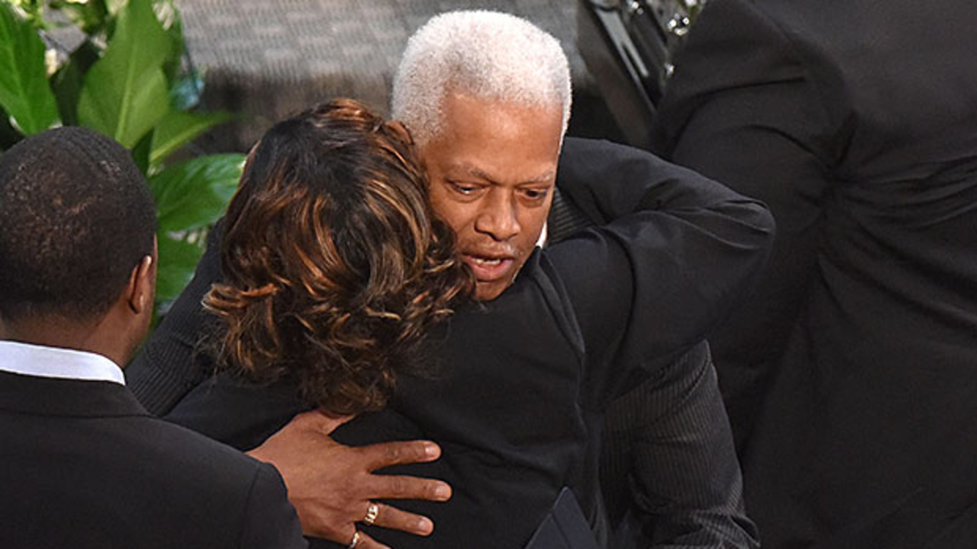 Speaking Saturday at Atlanta’s Ebenezer Baptist Church at the funeral of Nicholas Thomas who was shot by Smyrna police last month U.S. Rep. Hank Johnson asked mourners to “spring to action for positive change. Let our actions always be in the spirit of nonviolence.” Hyosub Shin/hshin@ajc.com
