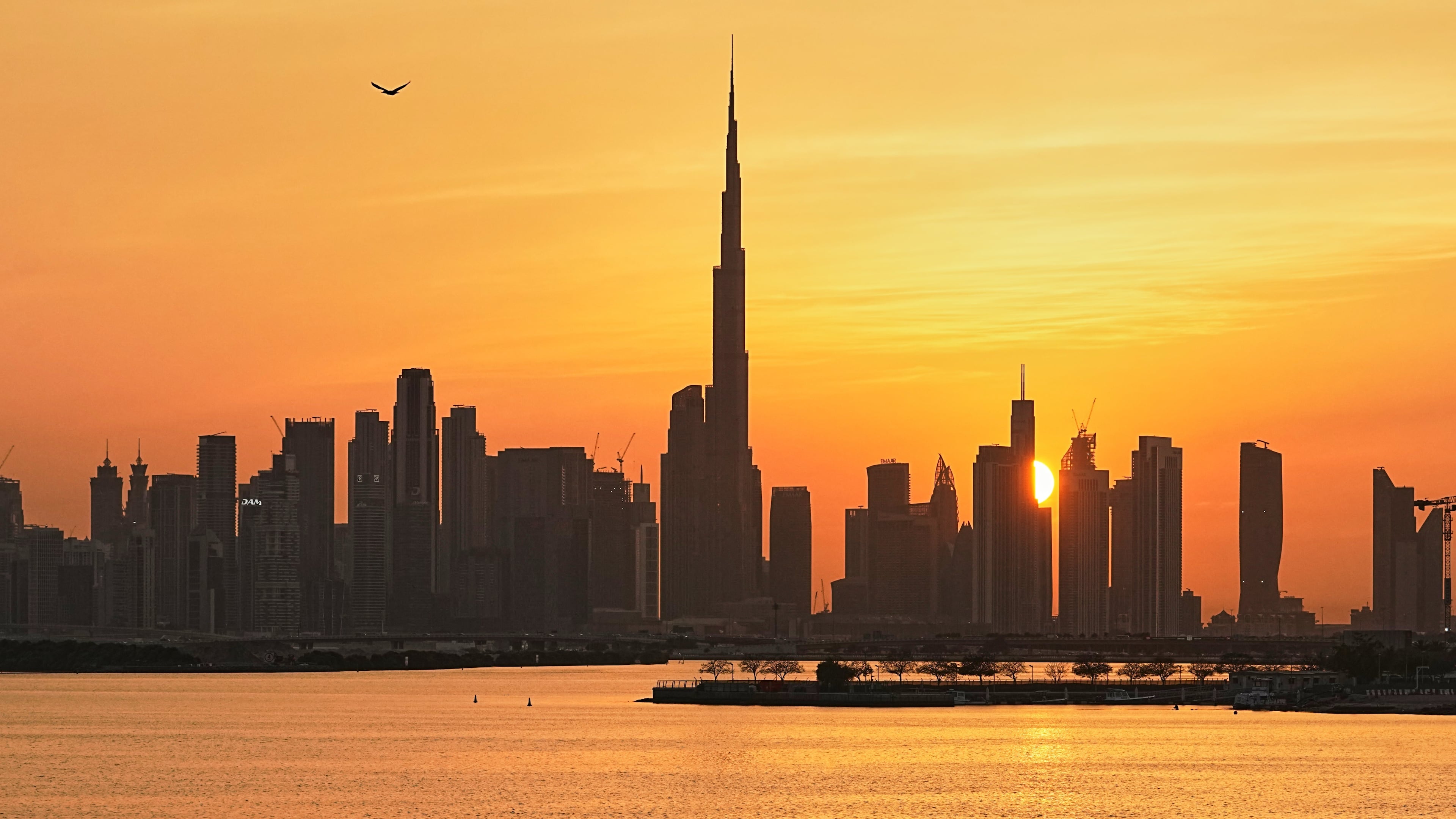FILE - The skyline of Dubai, United Arab Emirates, March 11, 2026, with the Burj Khalifa at center. (AP Photo/Fatima Shbair, File)