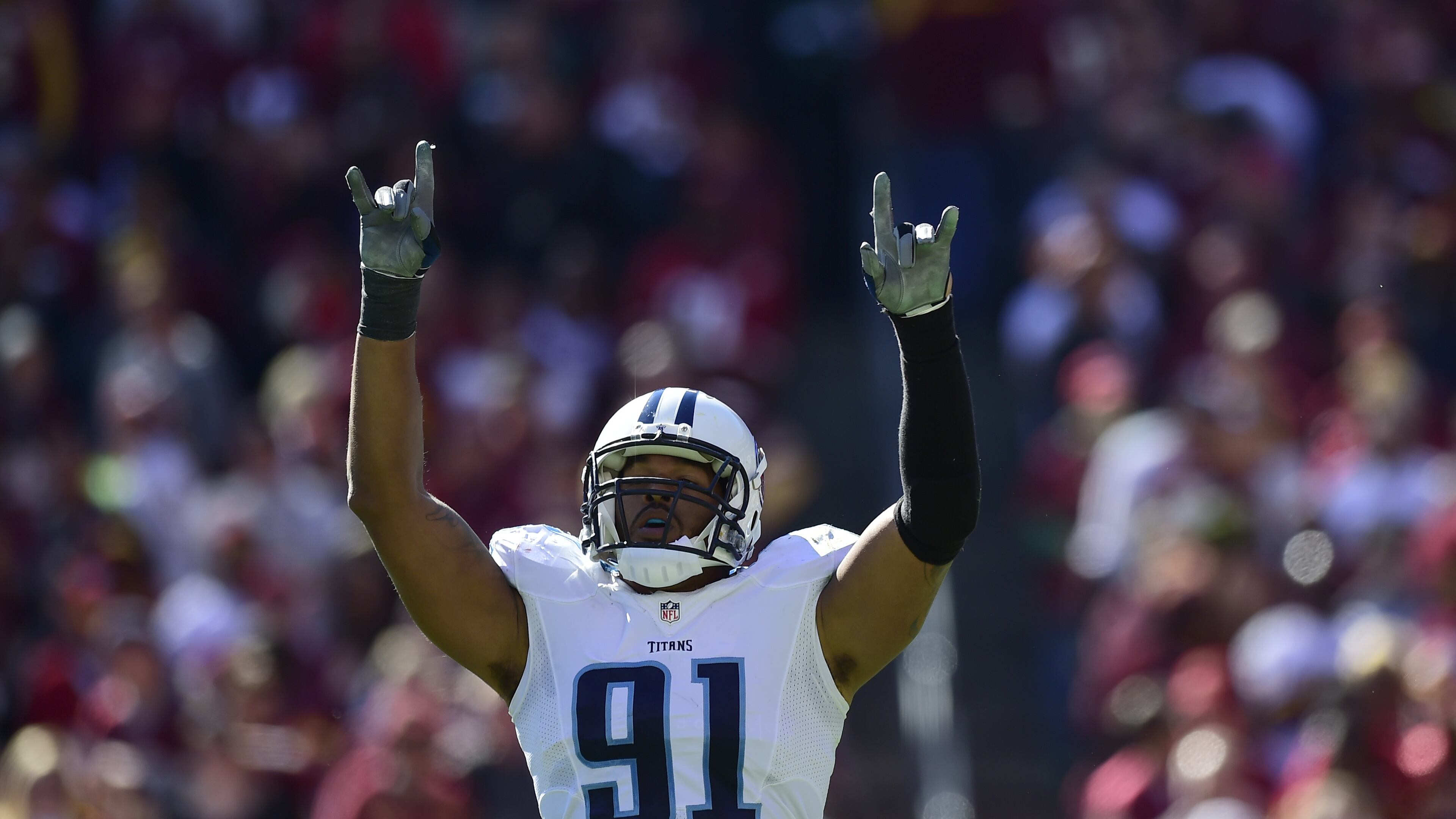 Former Georgia Tech All-American Derrick Morgan is starting his sixth season with the Tennessee Titans. (Photo by Patrick McDermott/Getty Images)