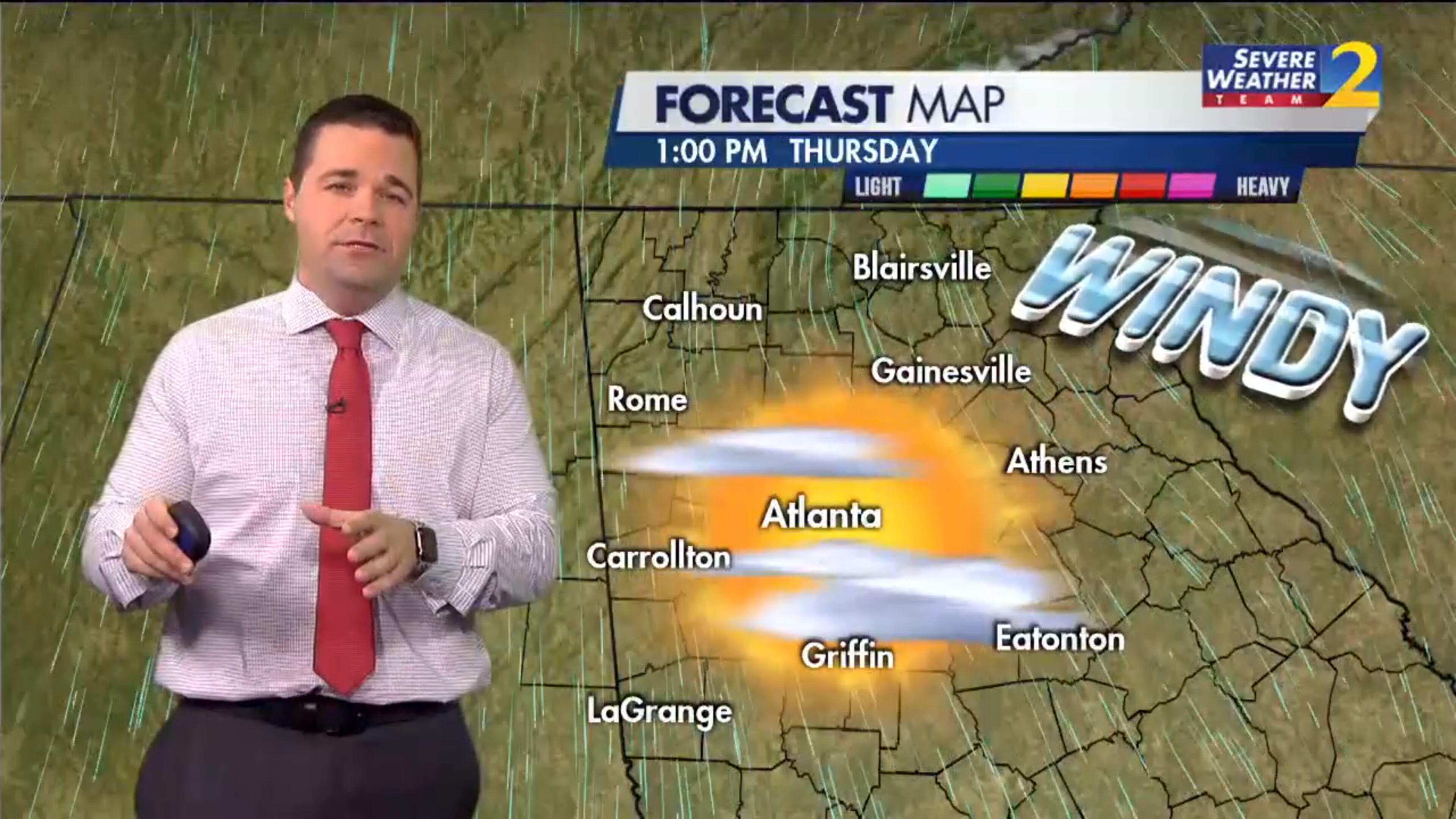 Channel 2 Action News meteorologist Brian Monahan said it will be sunny but windy Thursday, keeping temperatures below average.