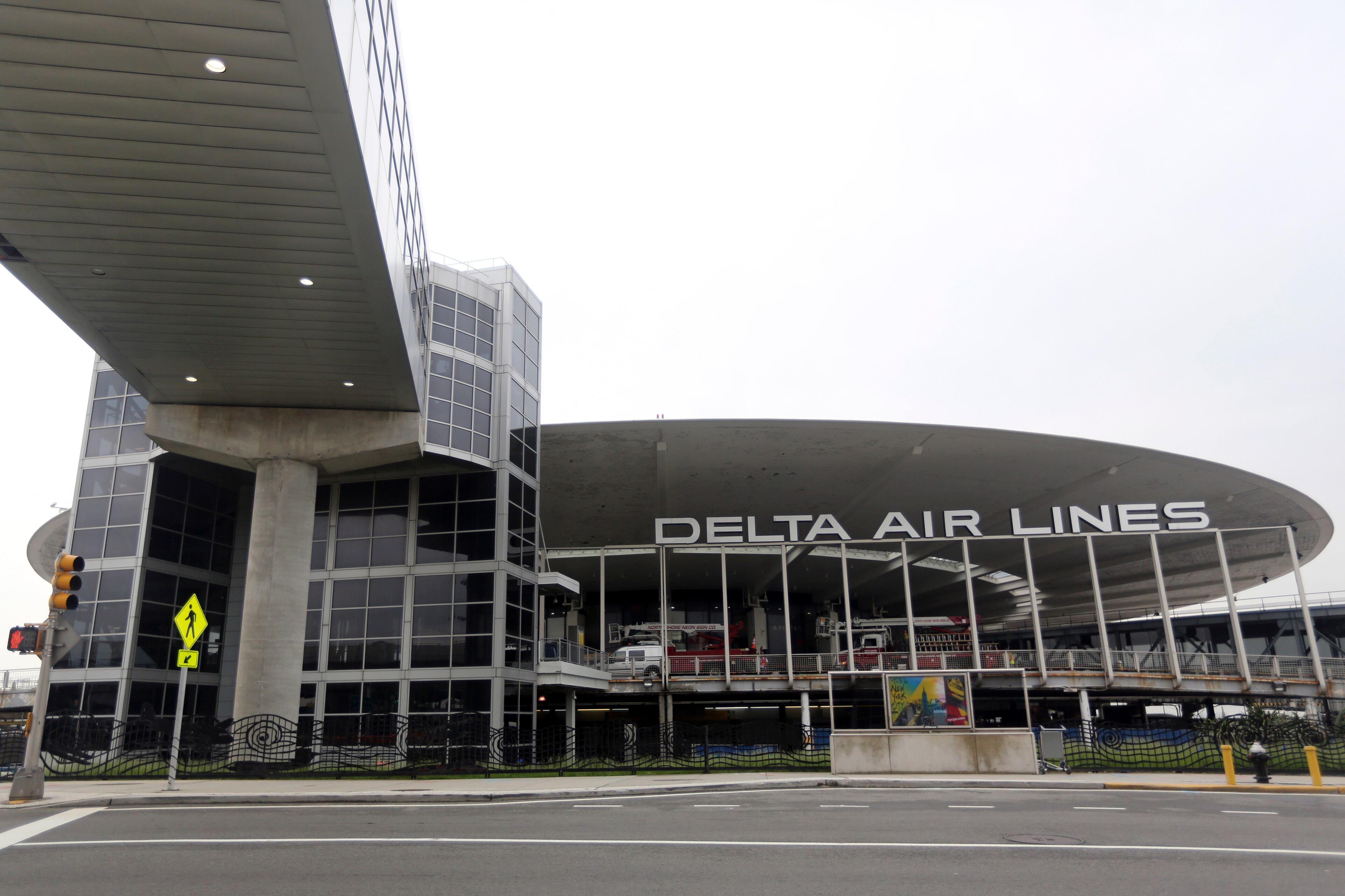 The empty Delta Air Lines terminal 3 at JFK airport is seen Friday, May 24, 2013 in New York. Delta opened a $1.4 billion terminal at John F. Kennedy International Airport, strengthening its hand in the battle for the lucrative New York travel market.