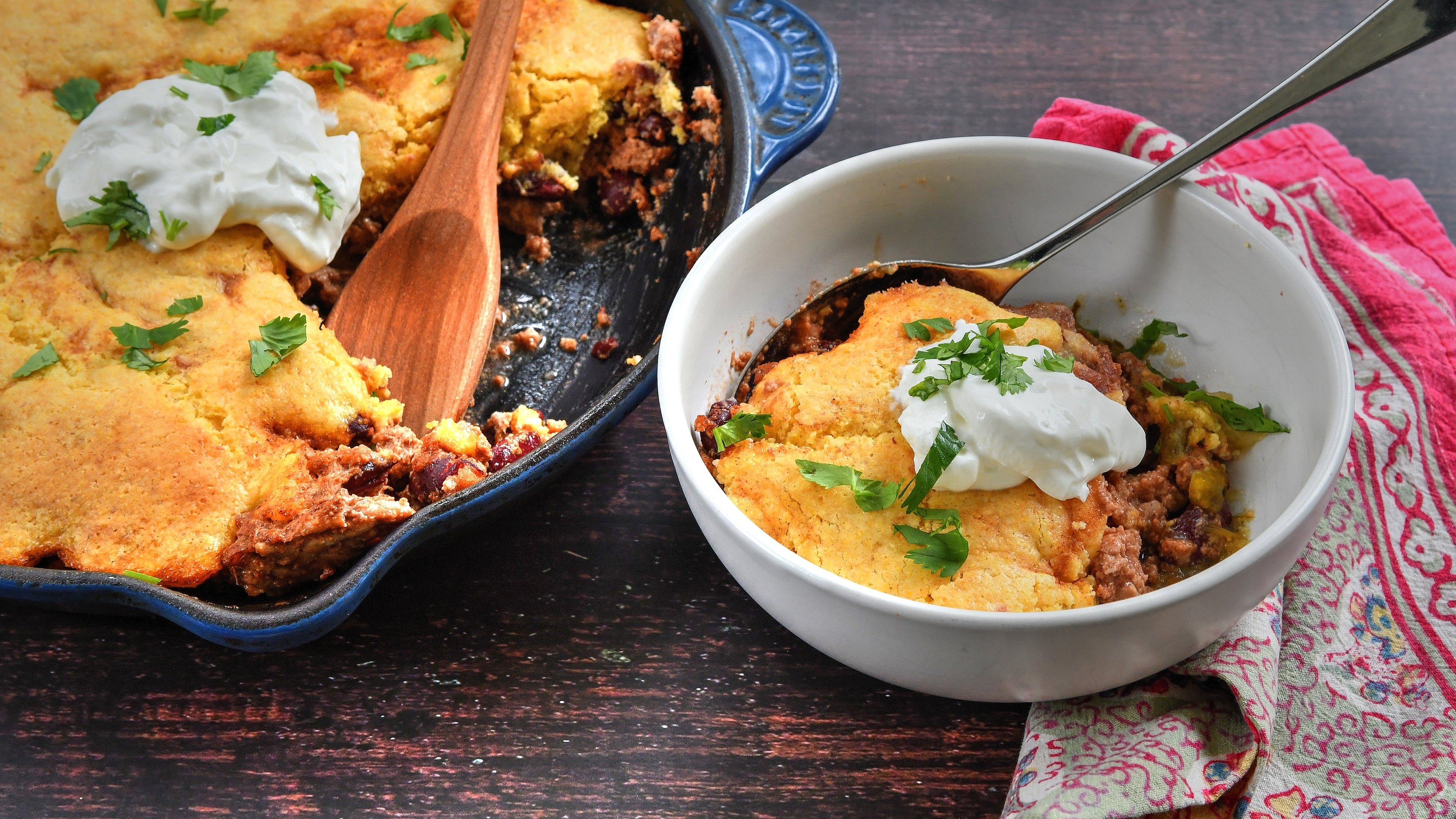 Turkey Tamale Pie. (Chris Hunt for The Atlanta Journal-Constitution)