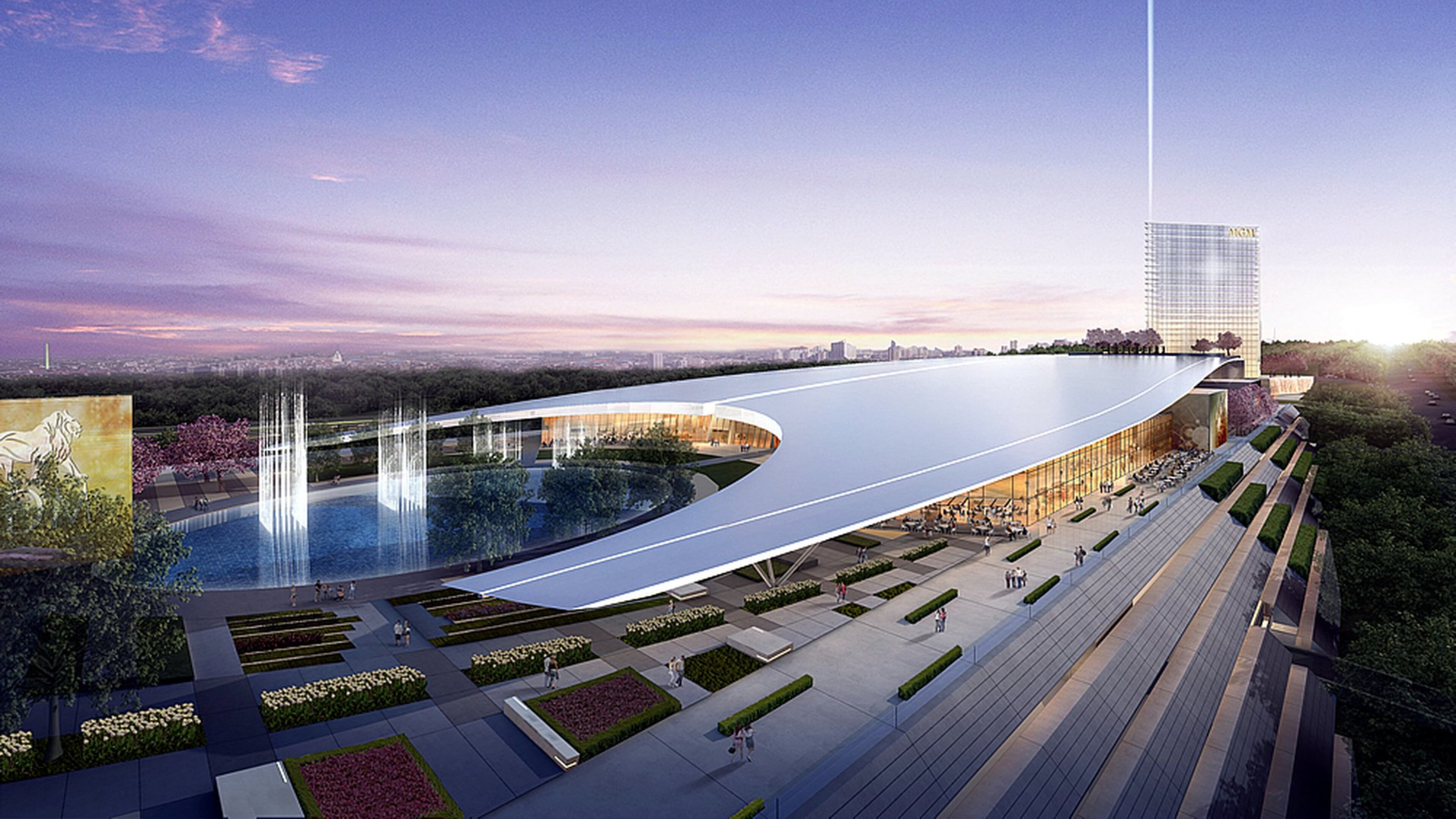 The $1.3 billion MGM National Harbor casino resort in Maryland will feature a restaurants by celebrity chefs, luxury shops, a 3,000-seat theater and a hotel with 308 rooms and suites. The project is expected to open late next year, and could be a model for a resort-style casino in Atlanta.
