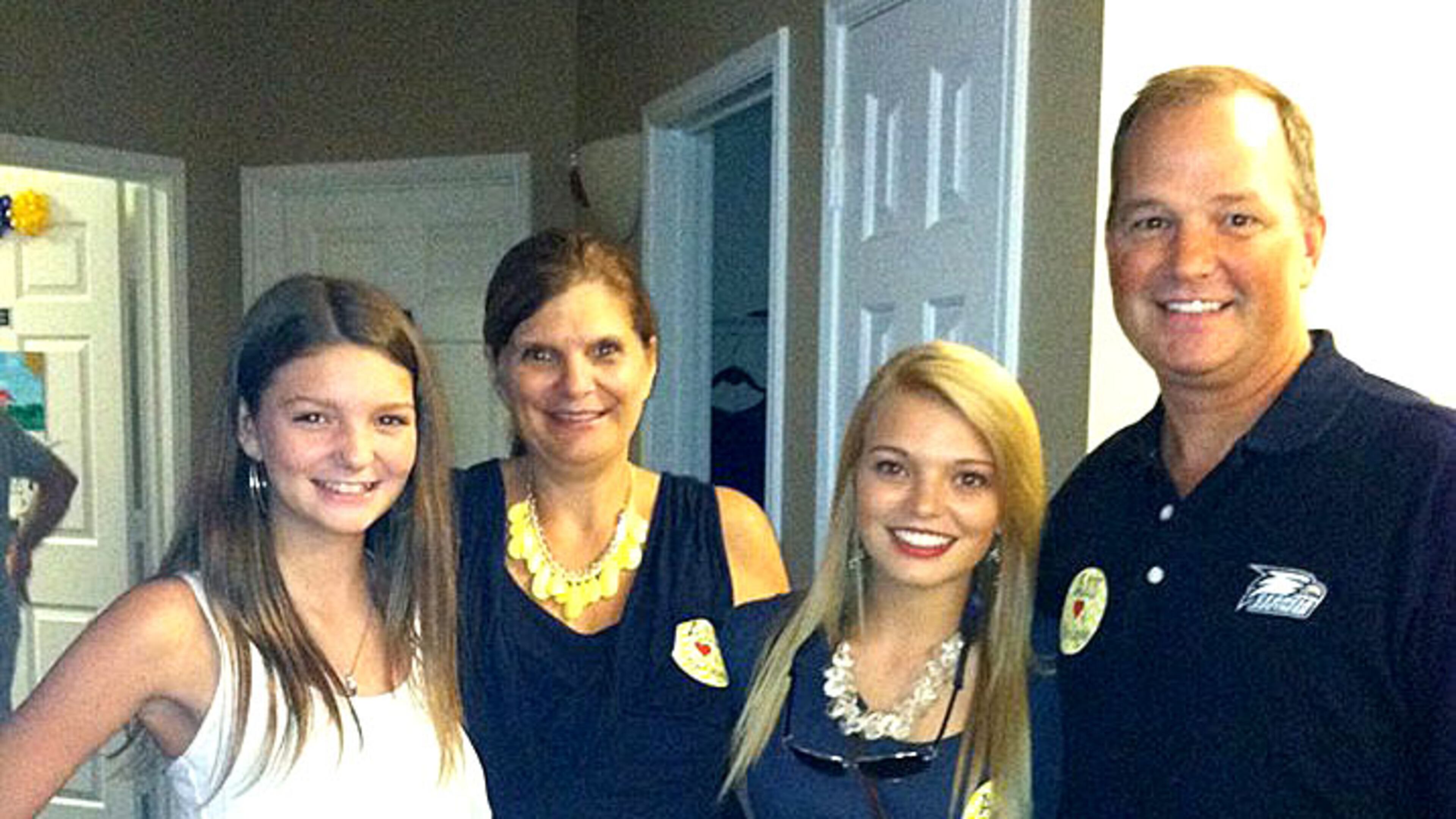 Haily Clark cried every time her family left Georgia Southern University after visiting her older sister, Emily. (Family photo)