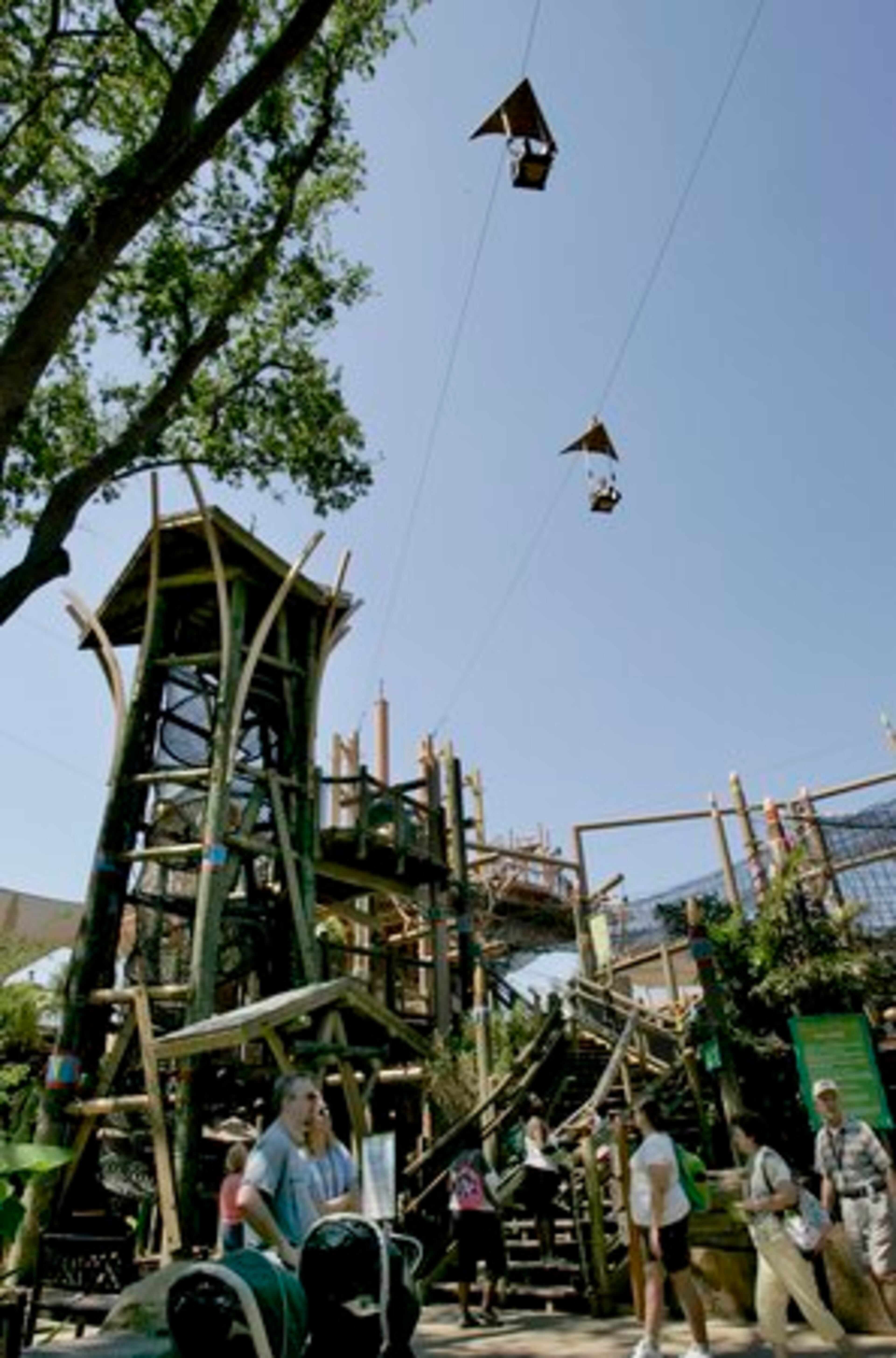 Forget about flying a kite. Kids can ride them at Jungala.