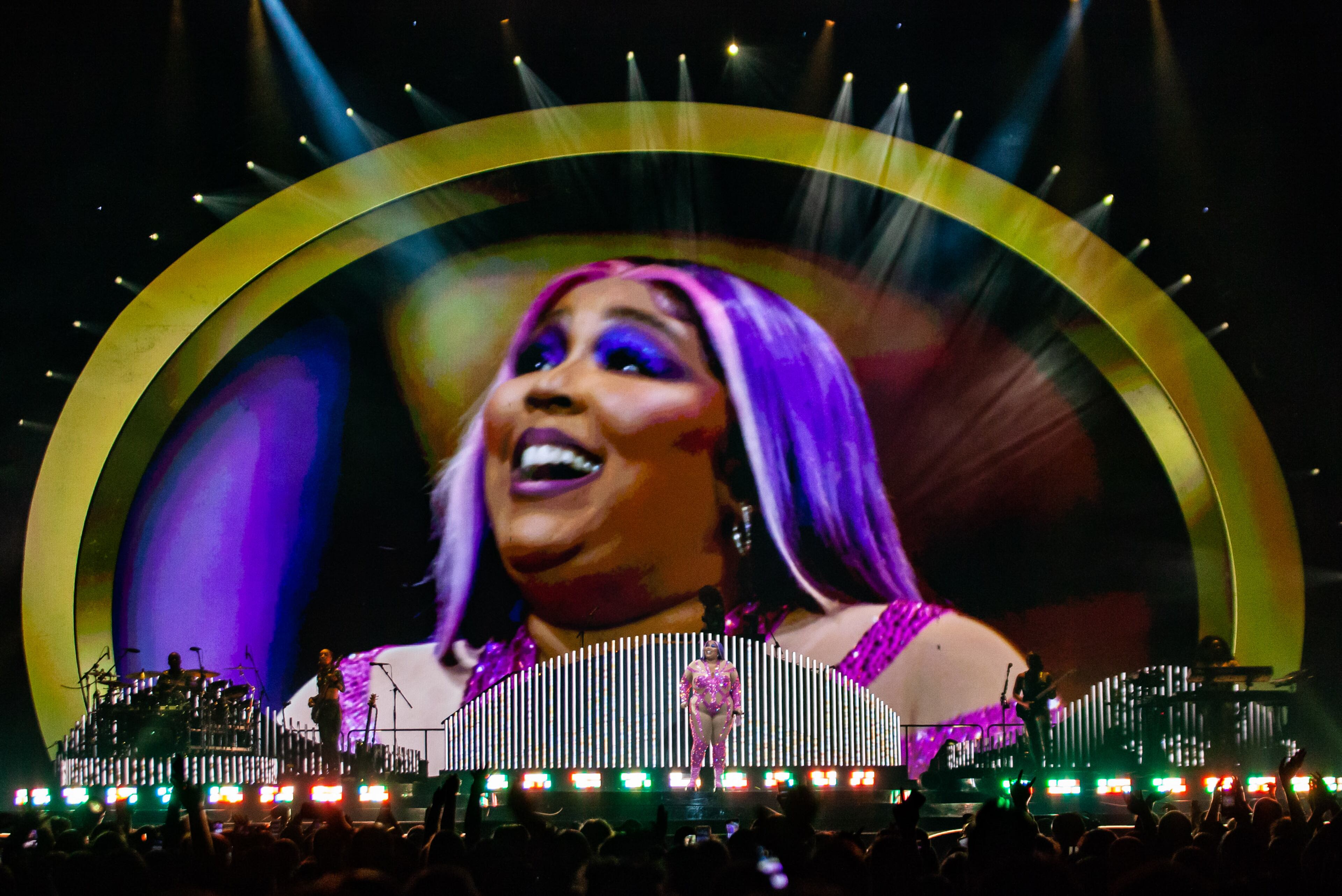 Lizzo performs at State Farm Arena on Saturday, Oct. 22, 2022, during the Atlanta stop of The Special Tour. (Photo: Ryan Fleisher for The Atlanta Journal-Constitution)