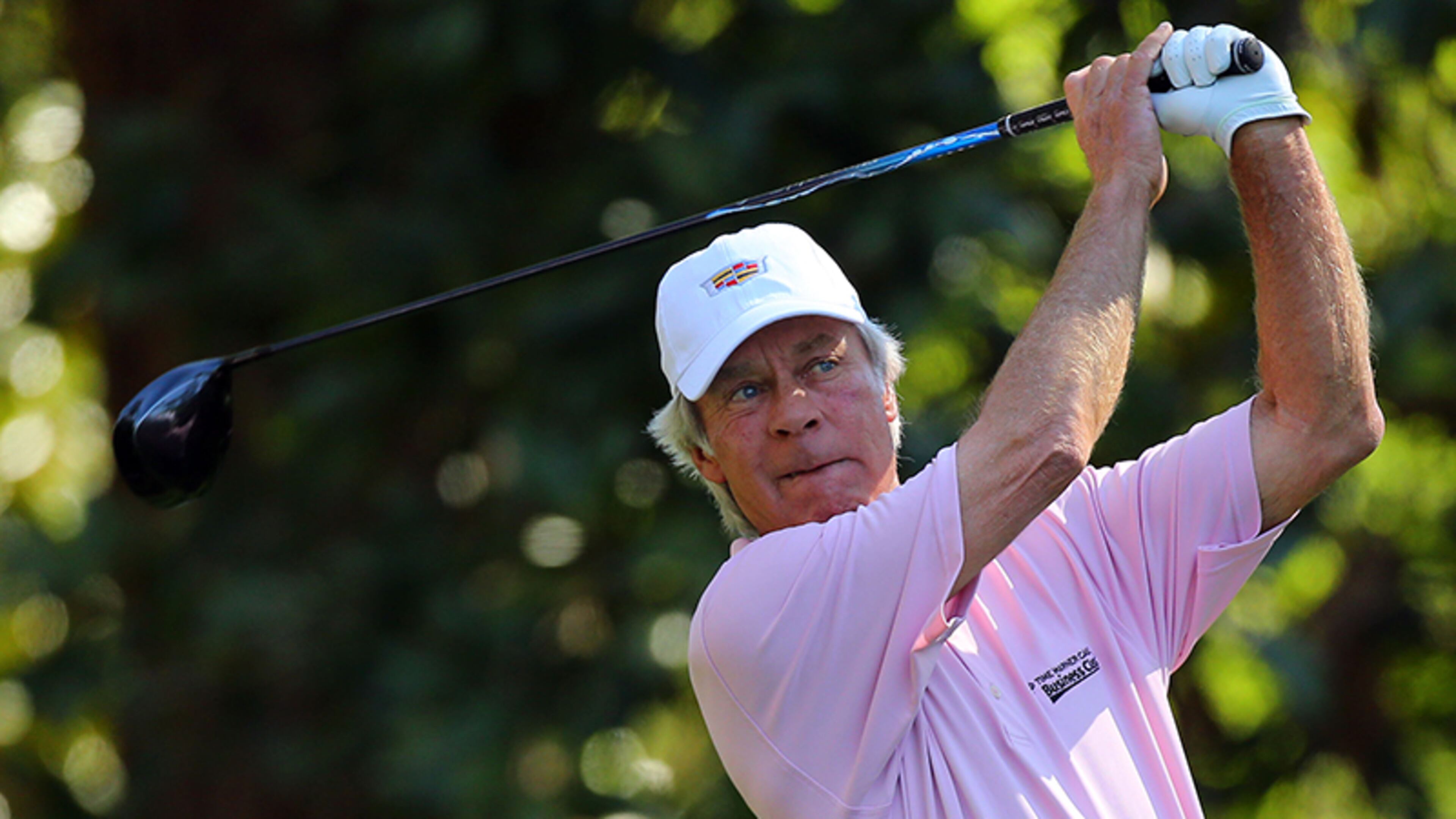 Two-time Masters Champion Ben Crenshaw tees off No. 11 during the opening round of the 78th Masters Tournament Thursday, April 10, 2014, at Augusta National.