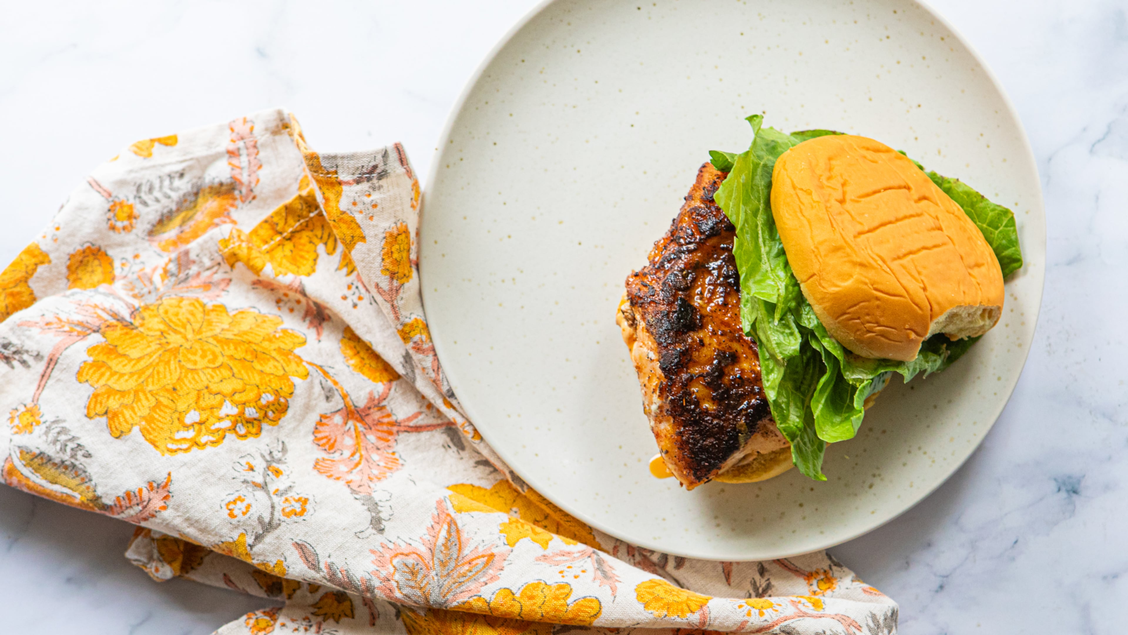 Blackened Fish Sandwiches. (Aaliyah Man for The Atlanta Journal-Constitution/Food styling by Kate Williams)