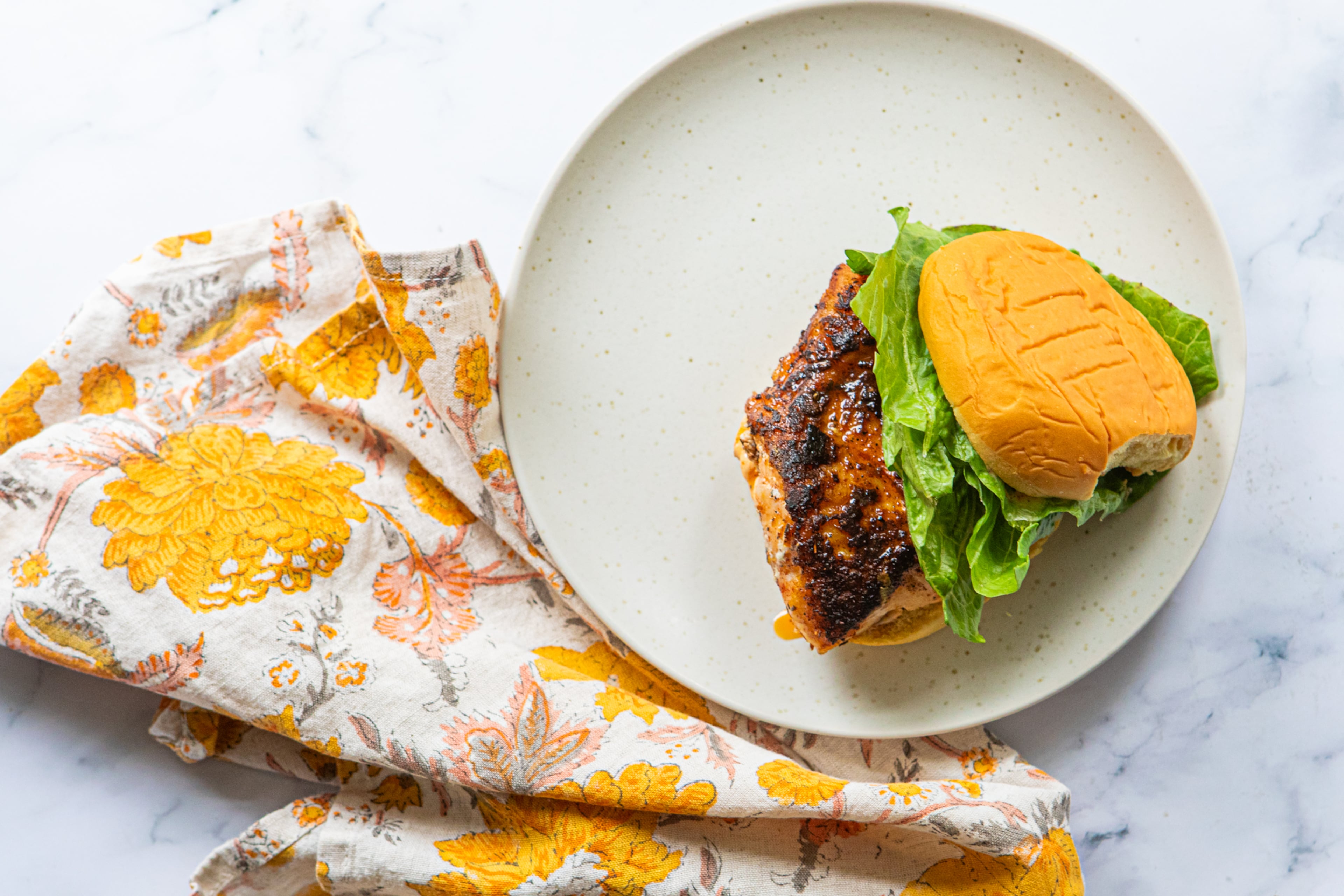 Blackened Fish Sandwiches. (Aaliyah Man for The Atlanta Journal-Constitution/Food styling by Kate Williams)