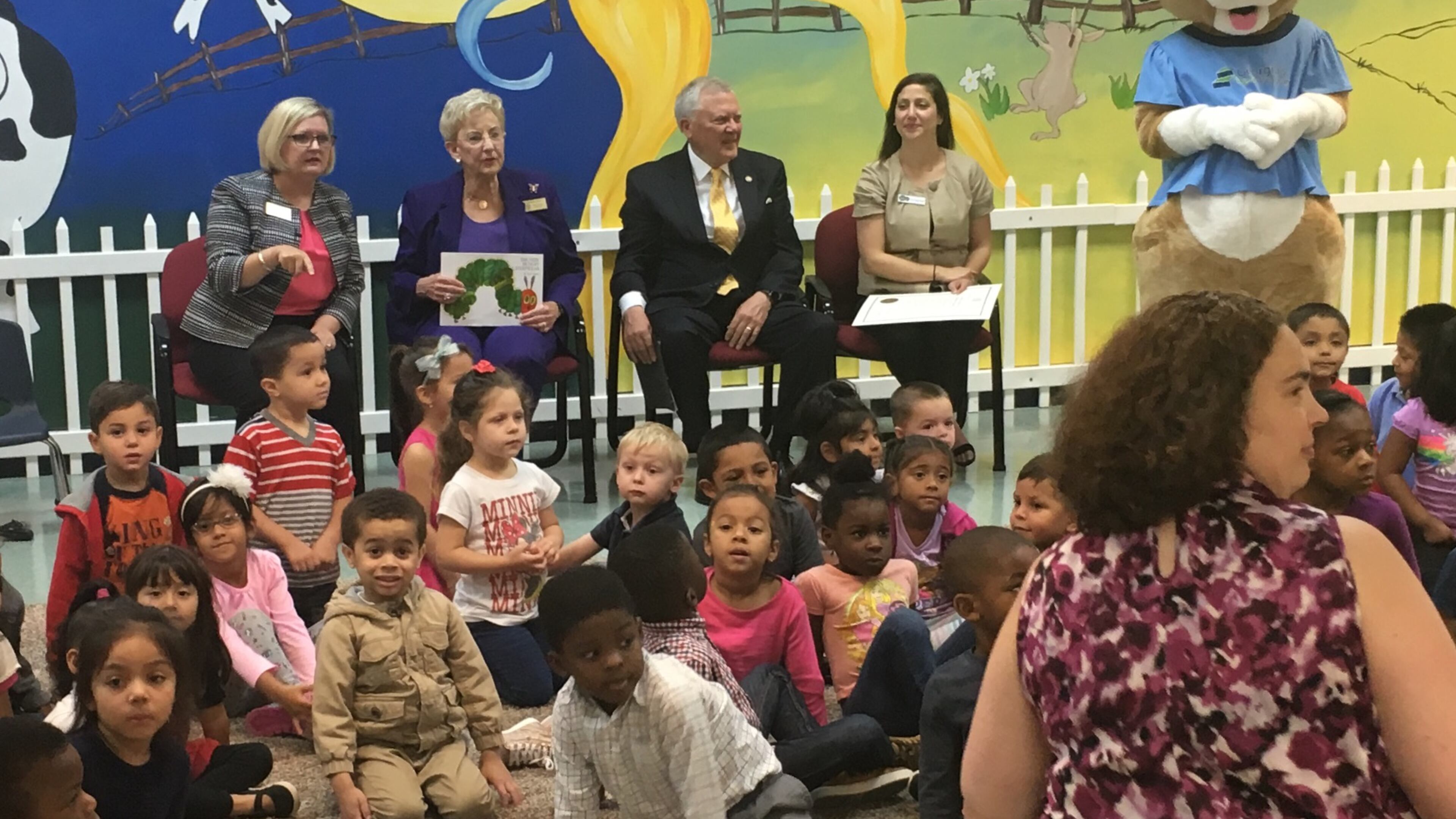Gov. Nathan Deal and his wife Sandra kick off the state's celebration of the 25th anniversary of the pre-kindergarten program in Roswell on Oct. 2, 2017.