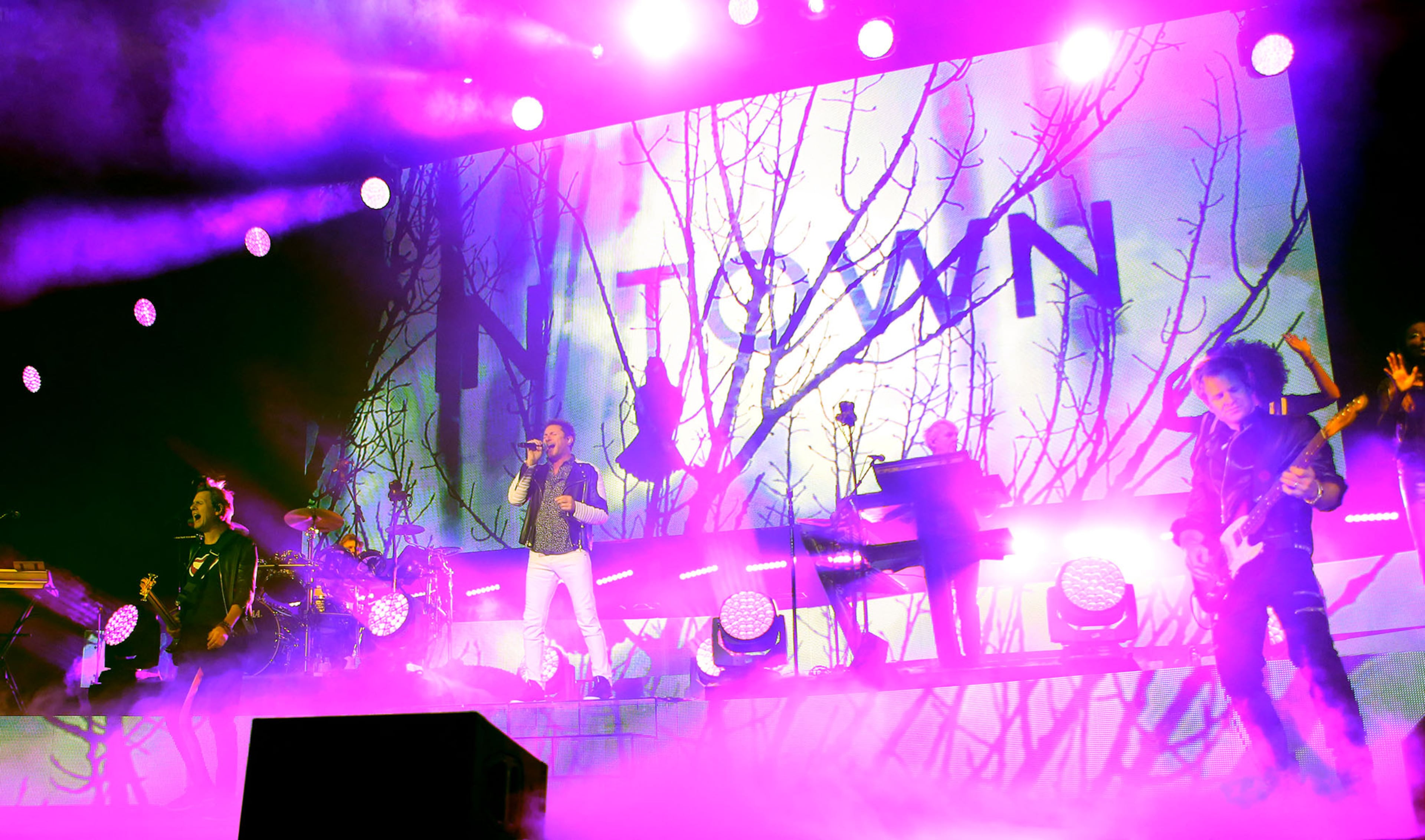 The legendary 80's British new wave/synth pop band Duran Duran bring their Paper Gods tour to the Philips Arena, Friday, April 15, 2016 with Niles Rogers and Chic. (Akili-Casundria Ramsess/Special to the AJC)