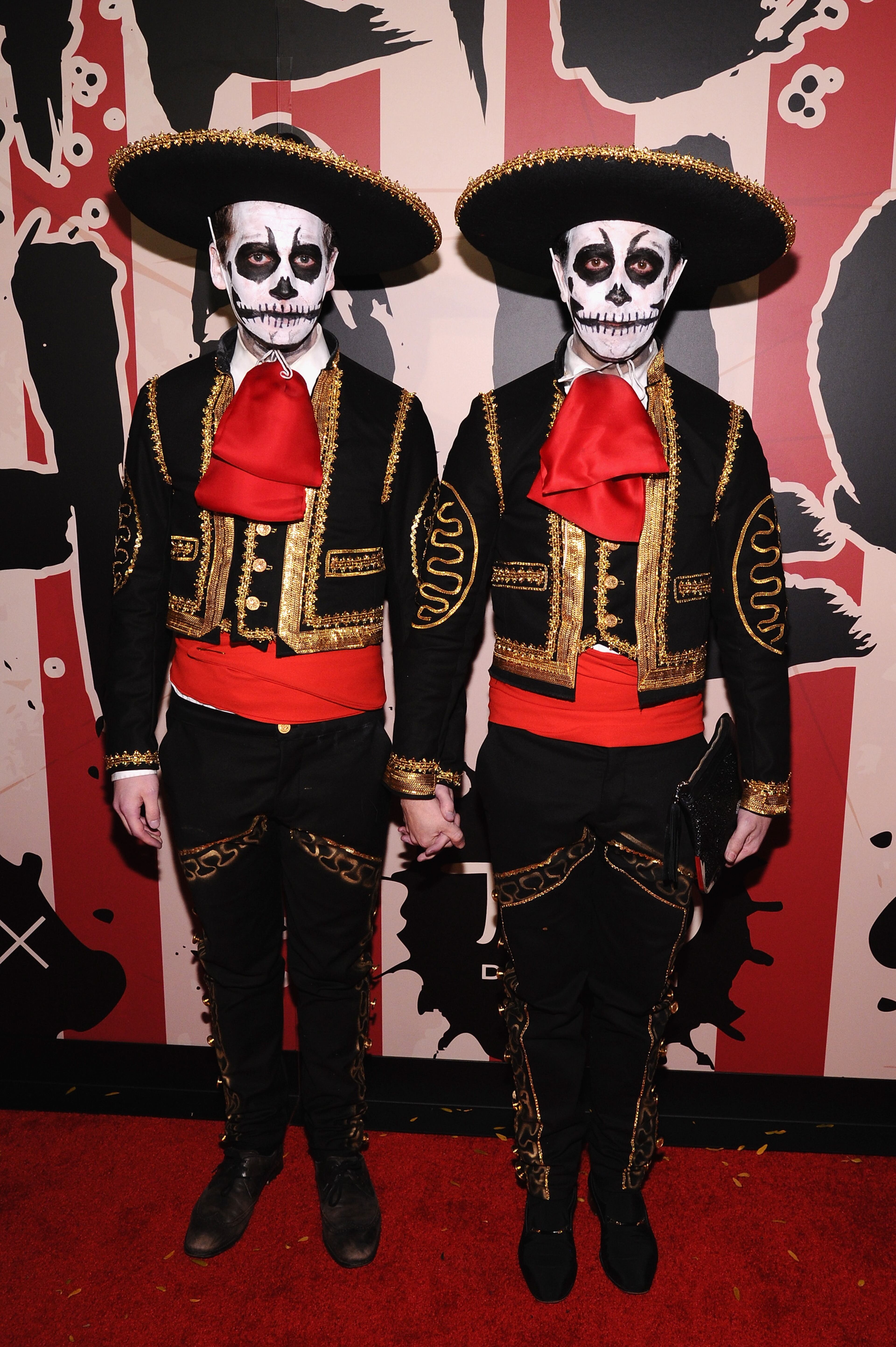 NEW YORK, NY - OCTOBER 31: Victor Luna (R) and guest attend Moto X presents Heidi Klum's 15th Annual Halloween Party sponsored by SVEDKA Vodka at TAO Downtown on October 31, 2014 in New York City. (Photo by Ilya S. Savenok/Getty Images for Heidi Klum)