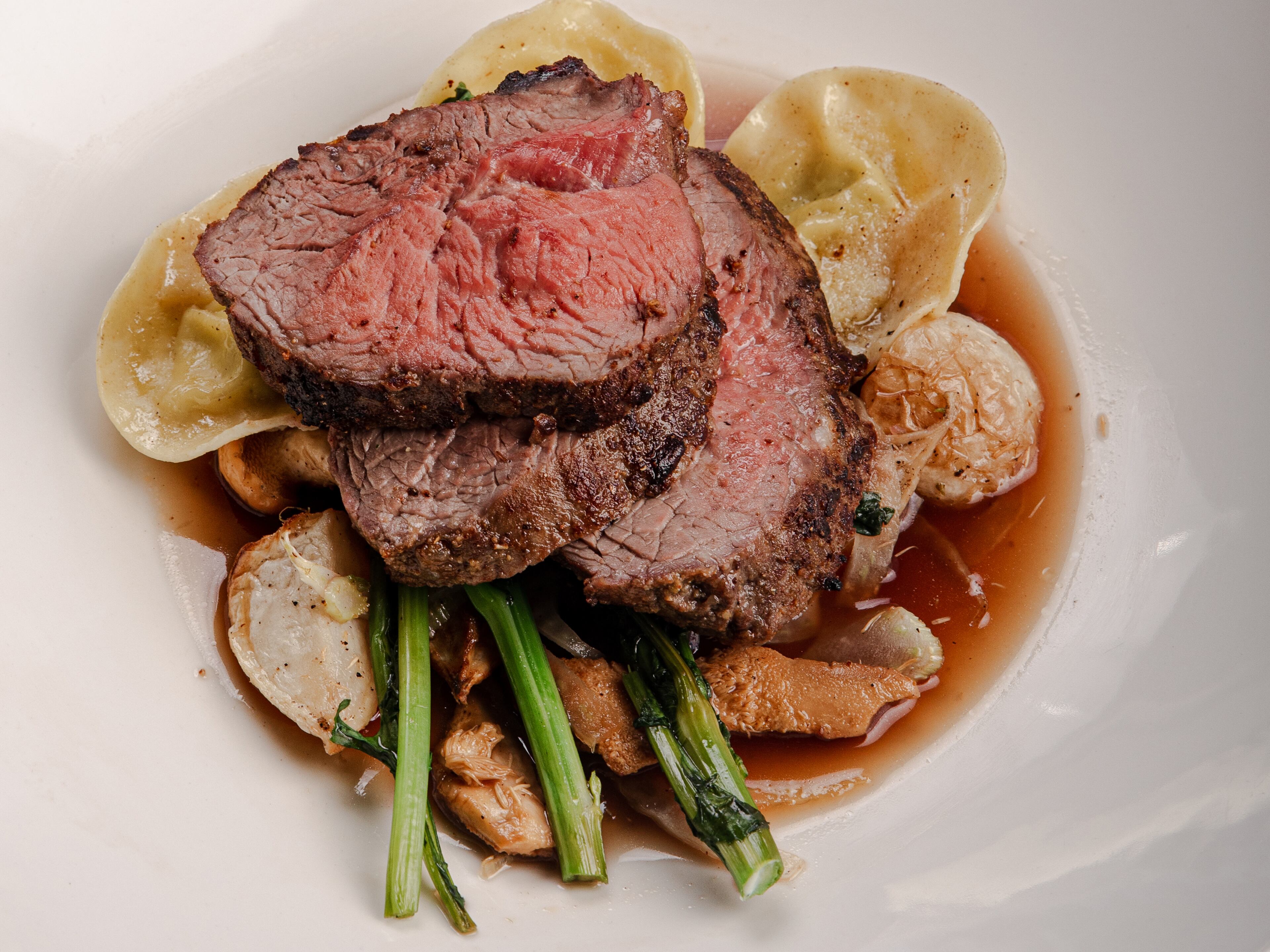 Canoe's menu is seasonal, so the Australian spring lamb sirloin will stick around only into June. (Courtesy of Green Olive Media)