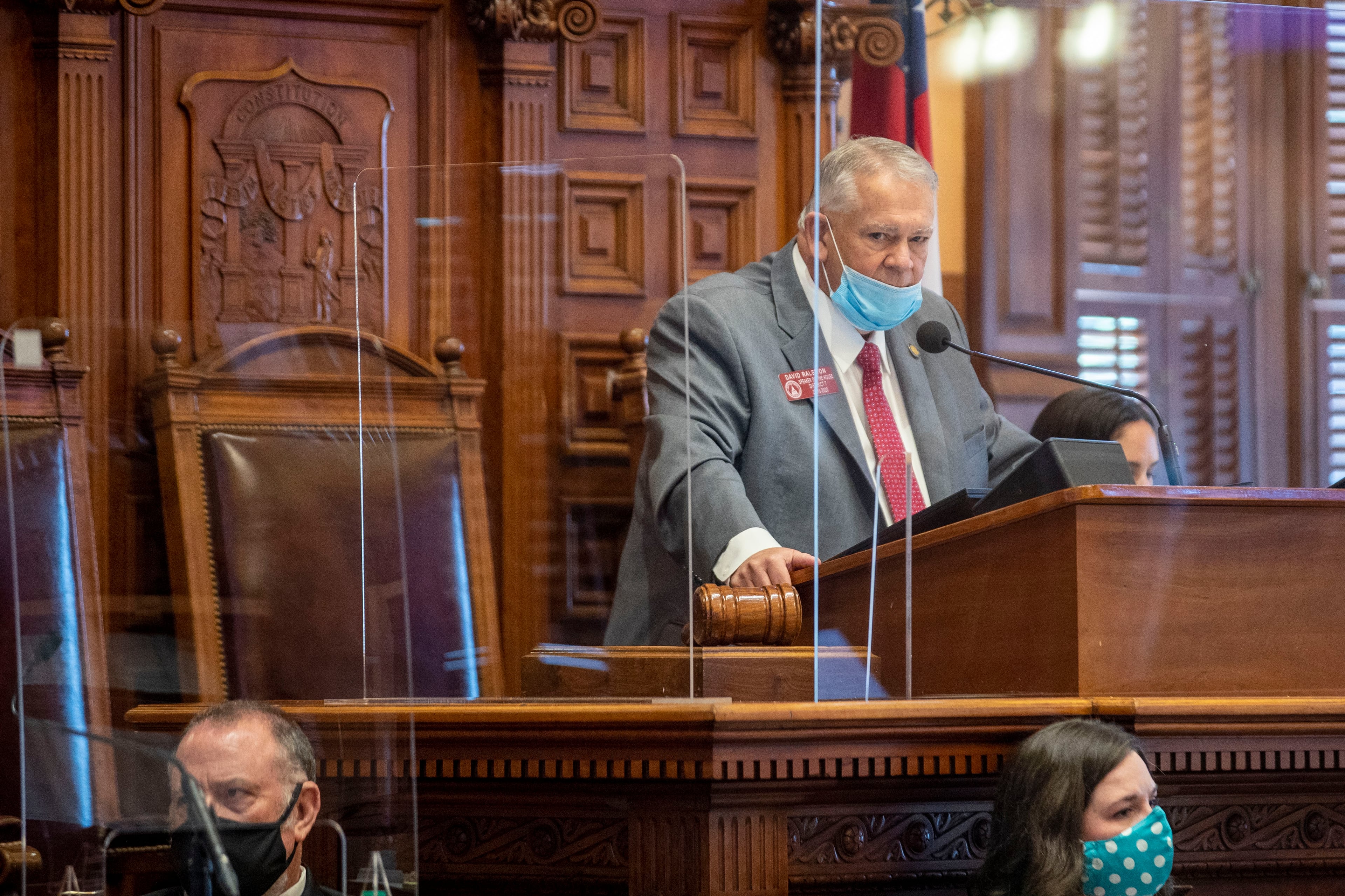 06/15/2020 - Atlanta , Georgia - Georgia Speaker of the House David Ralston (R-Blue Ridge) speaks in support of hate crime legislation during the 30th day of the legislative session at the Georgia State Capitol building in Atlanta, Monday, June 15, 2020. This is thee 30th day of the legislative session. (ALYSSA POINTER / ALYSSA.POINTER@AJC.COM)