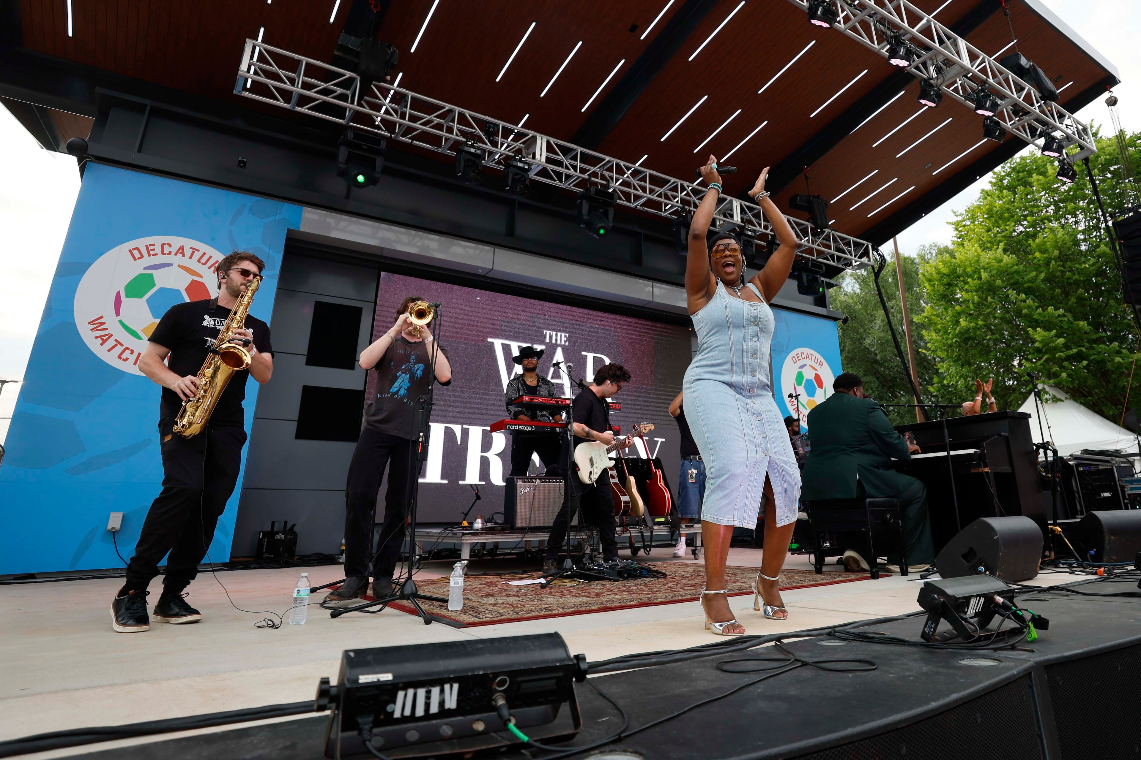 The War and Treaty performs at Decatur WatchFest ’26 on Thursday, June 25, 2026. (Miguel Martinez/AJC)