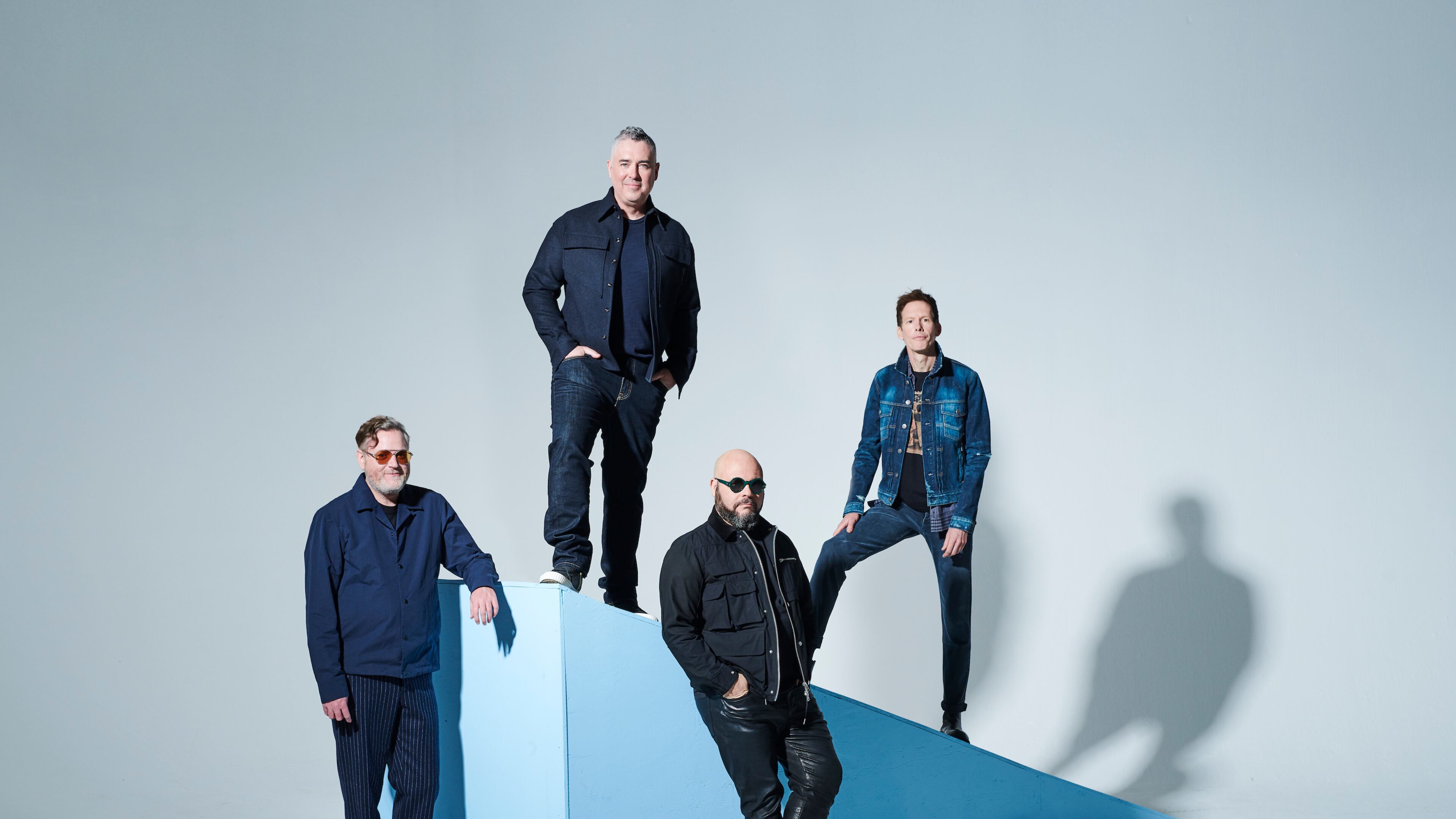 Barenaked Ladies - L-R: Kevin Hearn (keyboards), Ed Robertson (vocals/guitar), Tyler Stewart (drums), Jim Creeggan (bass)