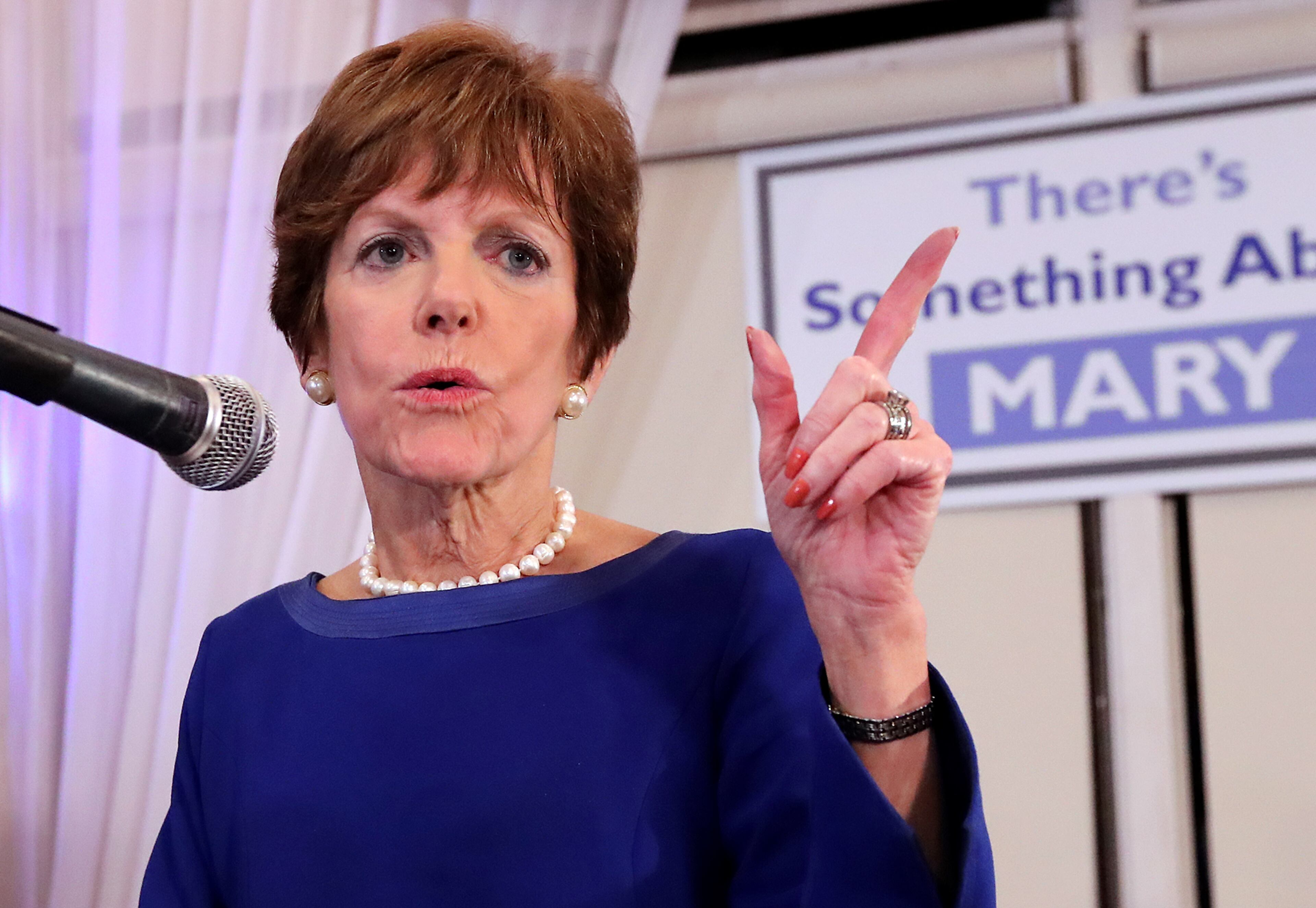 December 5, 2017 Atlanta: Mary Norwood says âitâs not over yetâ and annouces she will ask for a recount at her election night party at the Park Tavern in the Atlanta mayoral runoff on Tuesday, December 5, 2017, in Atlanta. Curtis Compton/ccompton@ajc.com
