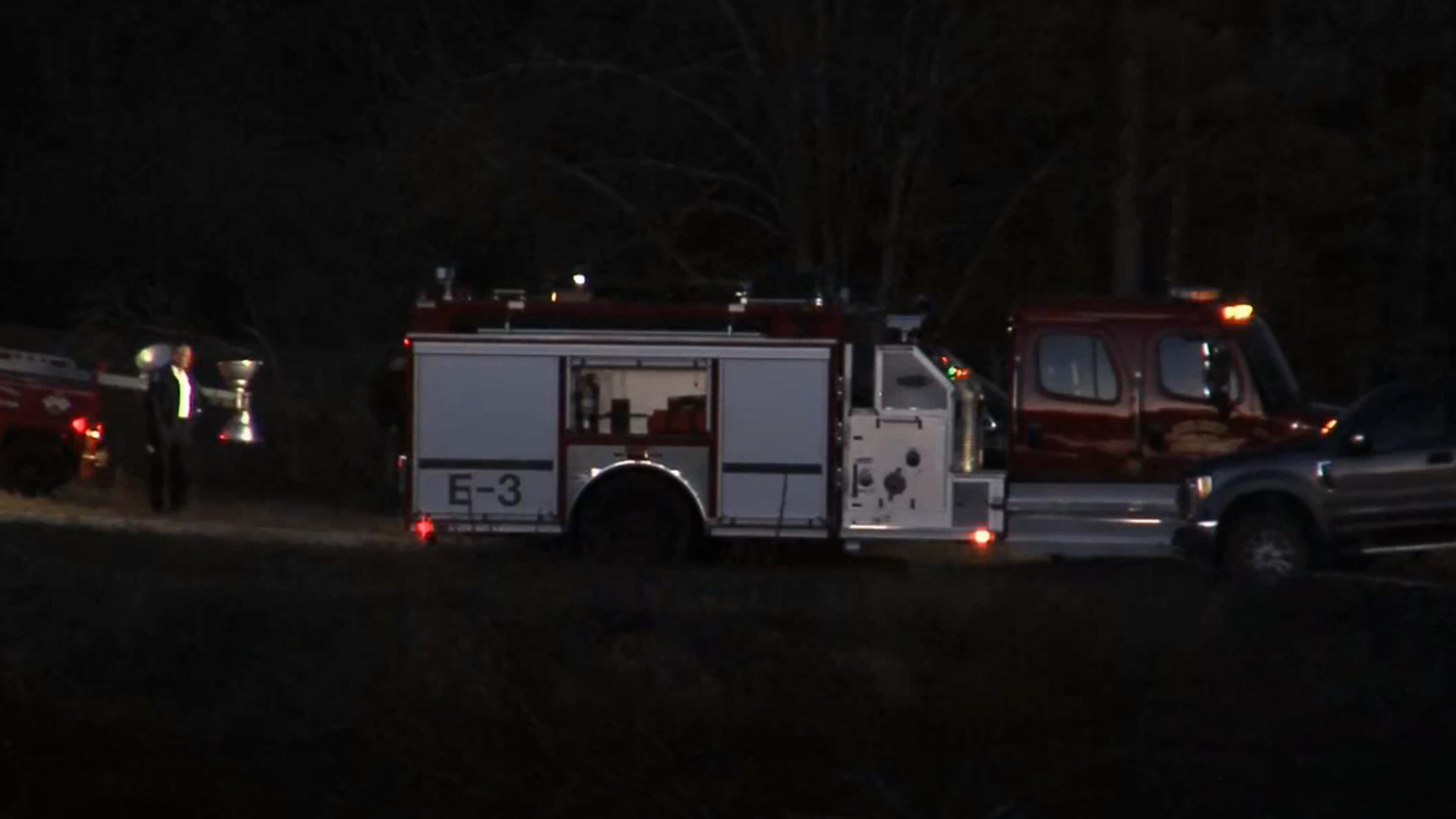 Firefighters, police and first responders were at the scene Monday afternoon and evening.