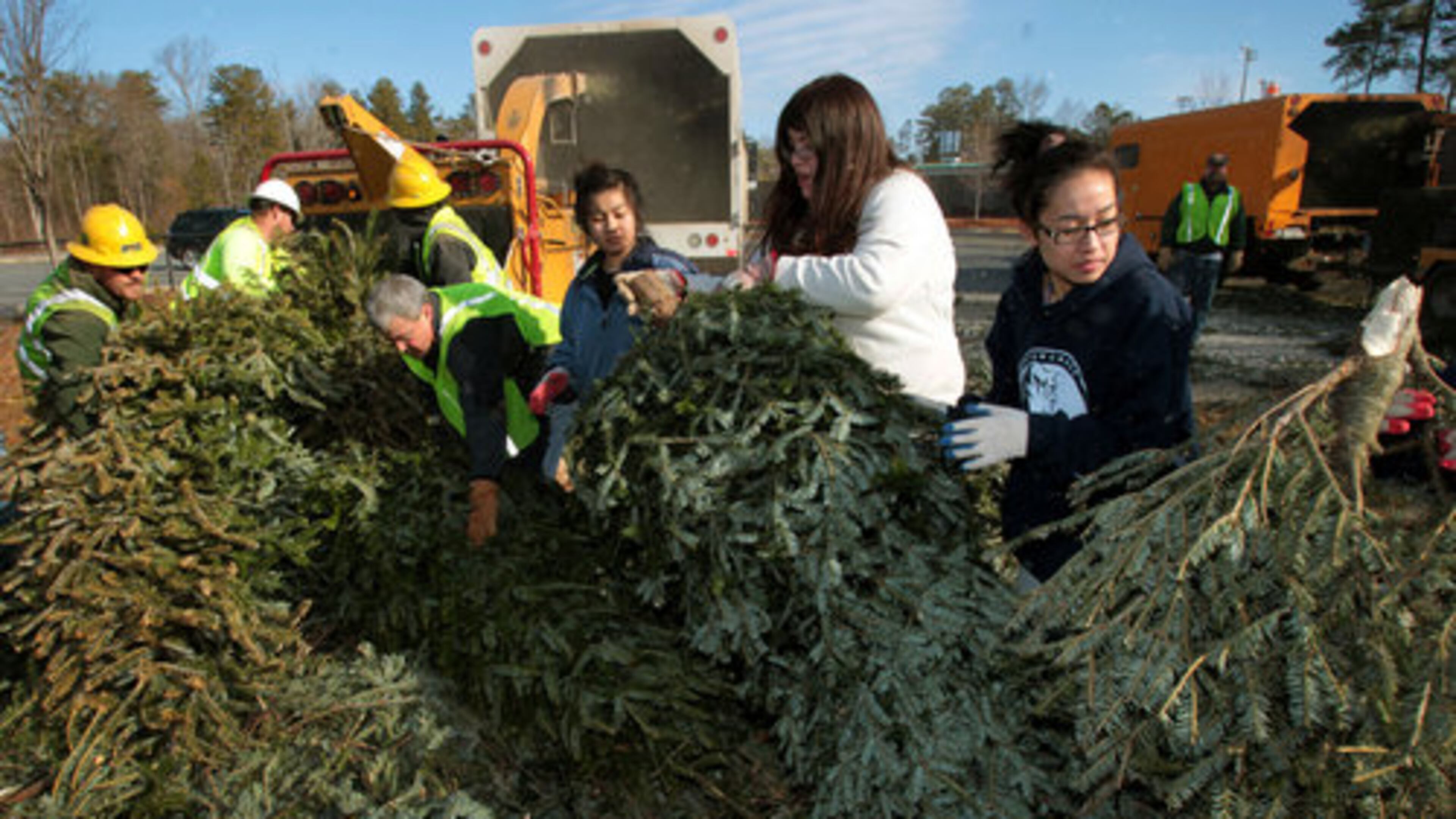 Alpharetta will accept Christmas trees for recycling at a "Bring One for the Chipper" event Saturday, Jan. 9.