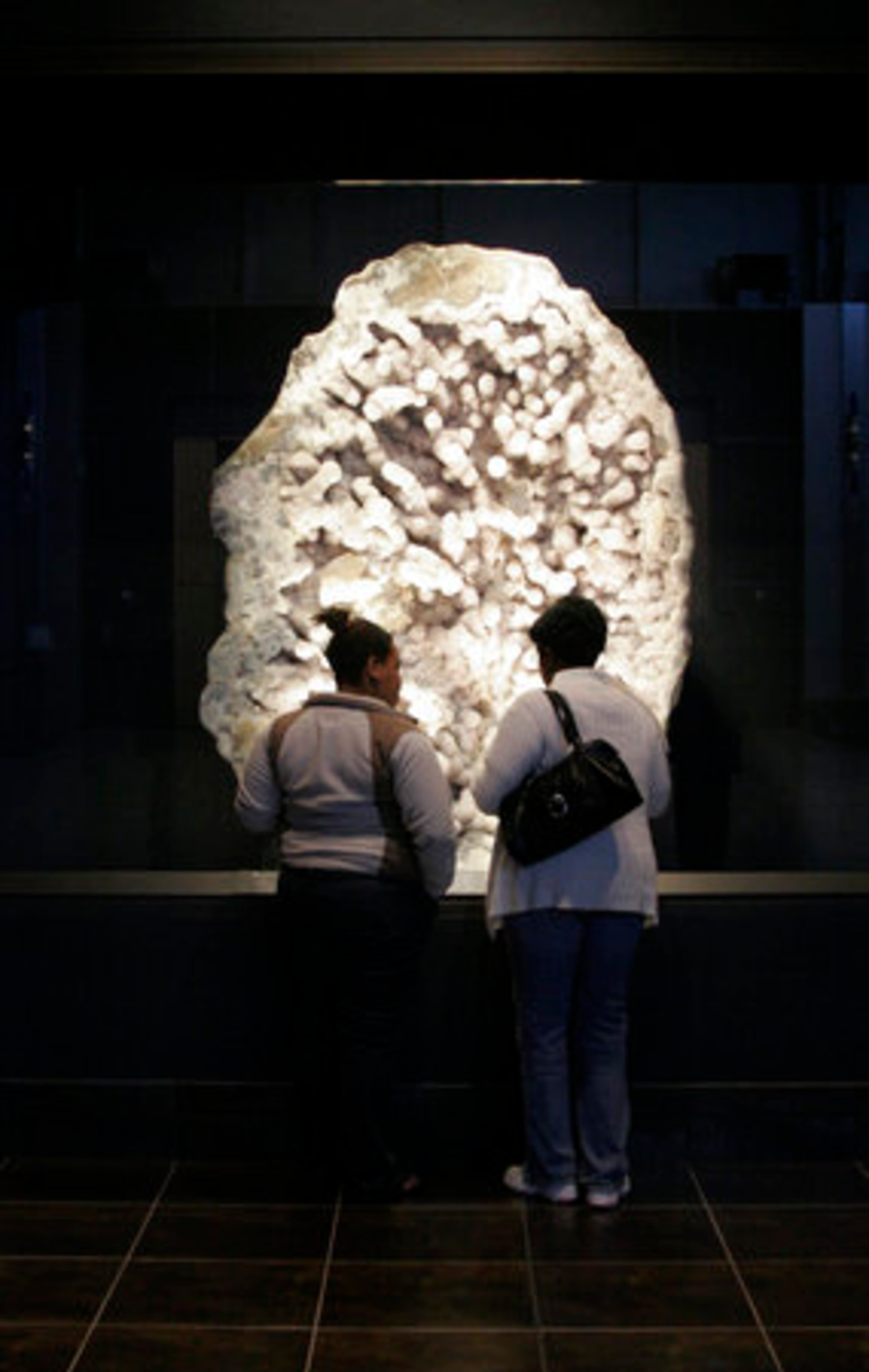 SCHOOLKIDS AND adults alike are amazed by the giant amethyst geode.