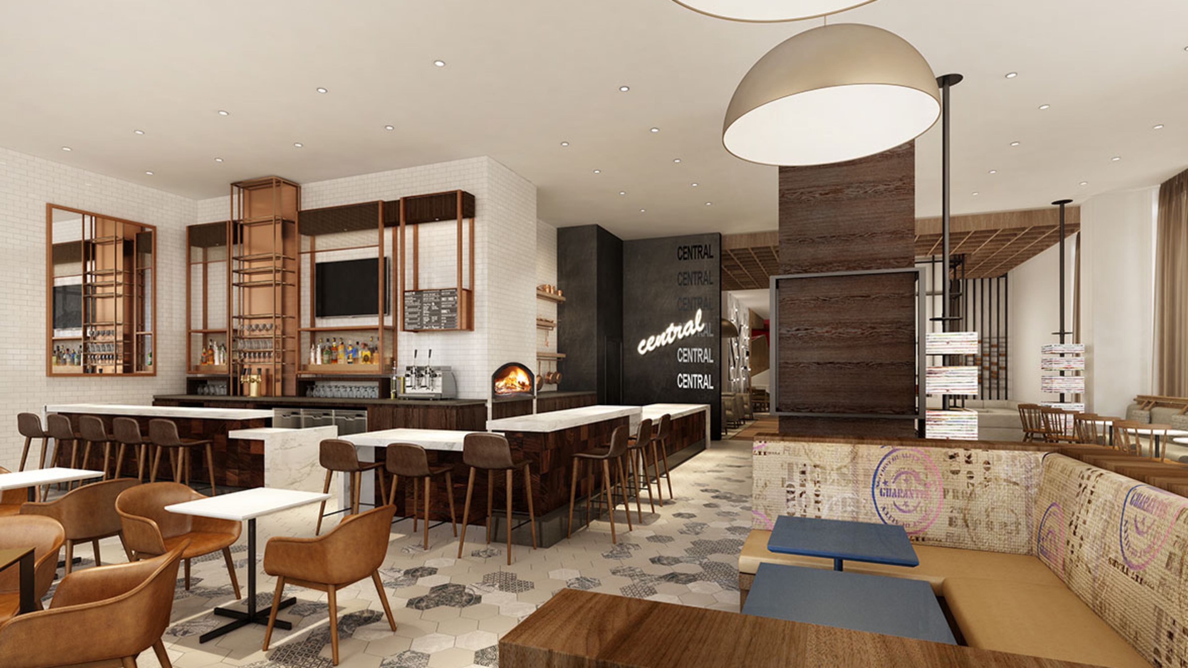 Rendering of Xhibit Studio Kitchen & Bar