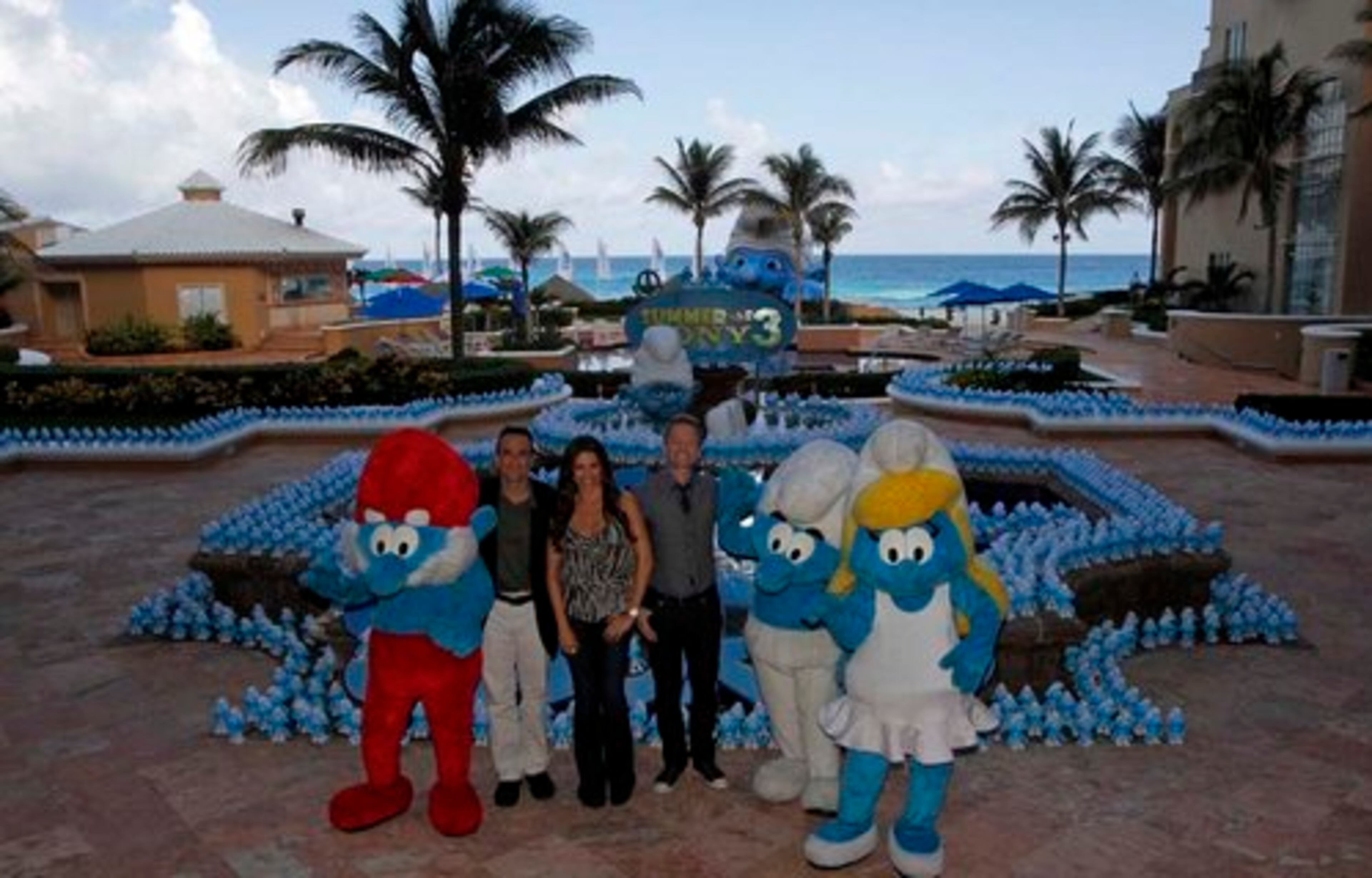 We couldn't leave you without sticking the Smurfs themesong in your head, so: "La la, la-la la la. Sing a happy song. La la, la-la la la. Smurf the whole day long...." You're welcome!