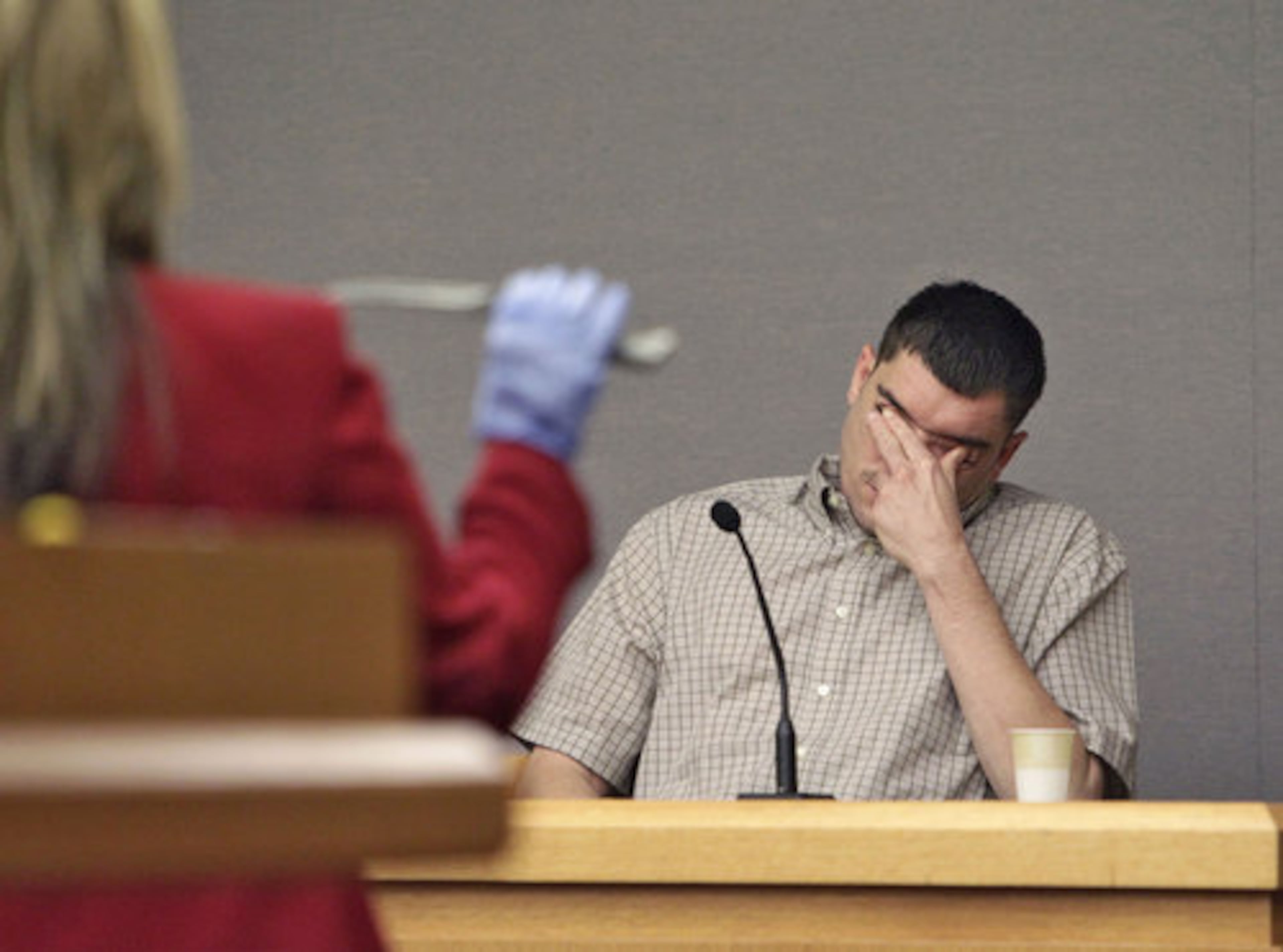 Dunn is asked about his temper and where he put the knife.