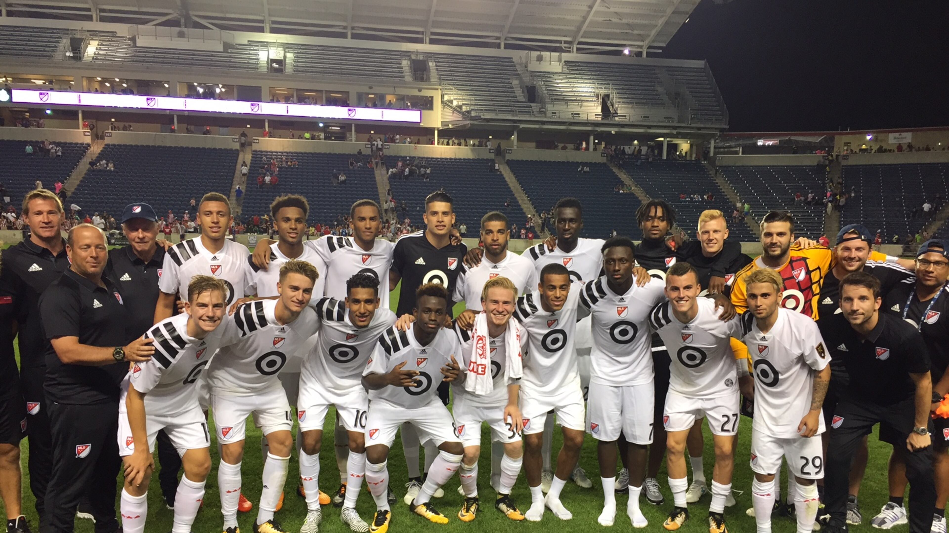 The MLS Homegrown team, which included Atlanta United’s Andrew Carleton and Chris Goslin, tied Chivas U-20 squad 2-2 on Tuesday in Bridgeview, Ill.
