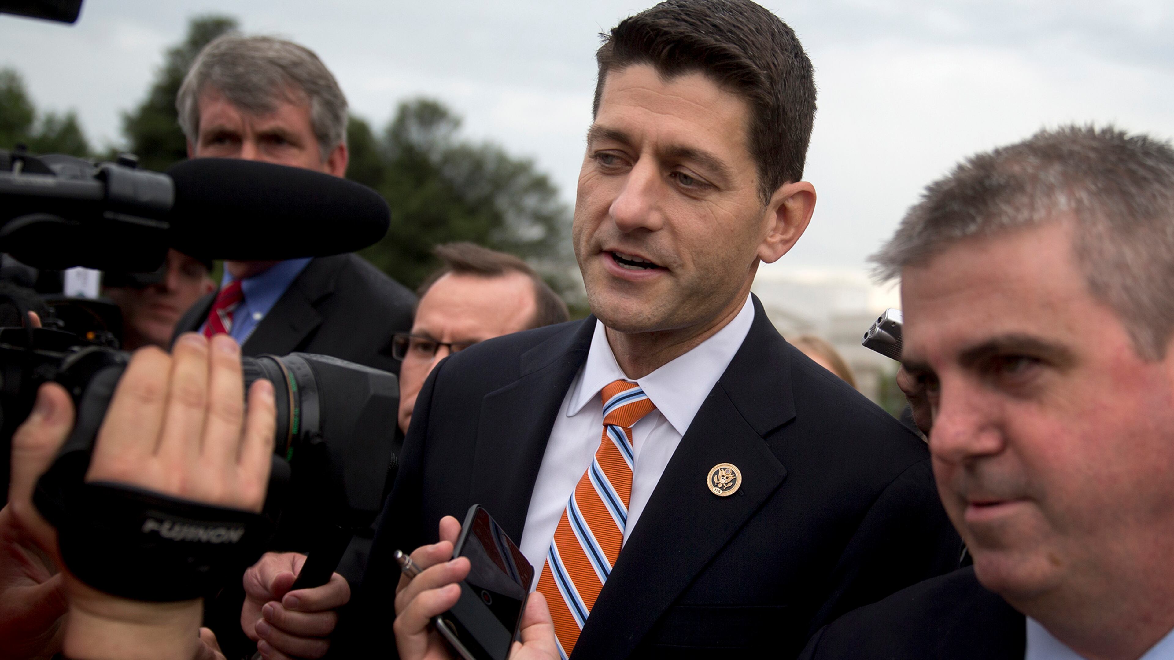 U.S. House Speaker Paul Ryan (center) can count on support from at least nine of Georgia’s GOP congressmen when House Republicans vote by secret ballot Tuesday to name their leader. Drew Ferguson, who won election last week to replace retiring U.S. Rep. Lynn Westmoreland, is the only member of the delegation who has not publicly backed Ryan.