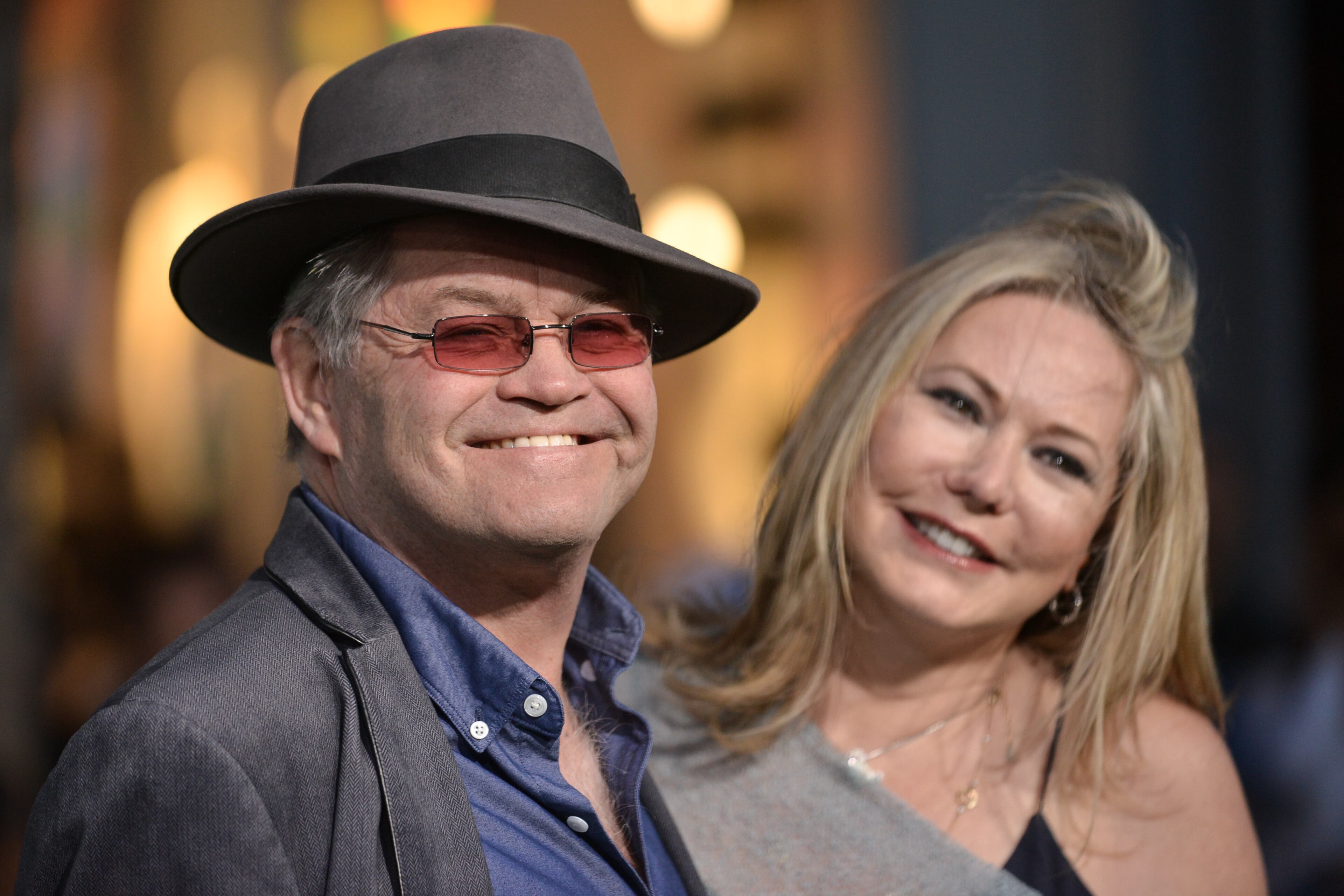 Micky Dolenz, left, and Donna Quinter arrive at the world premiere of "Million Dollar Arm" on Tuesday, May 6, 2014 in Los Angeles. (Photo by Richard Shotwell/Invision/AP)