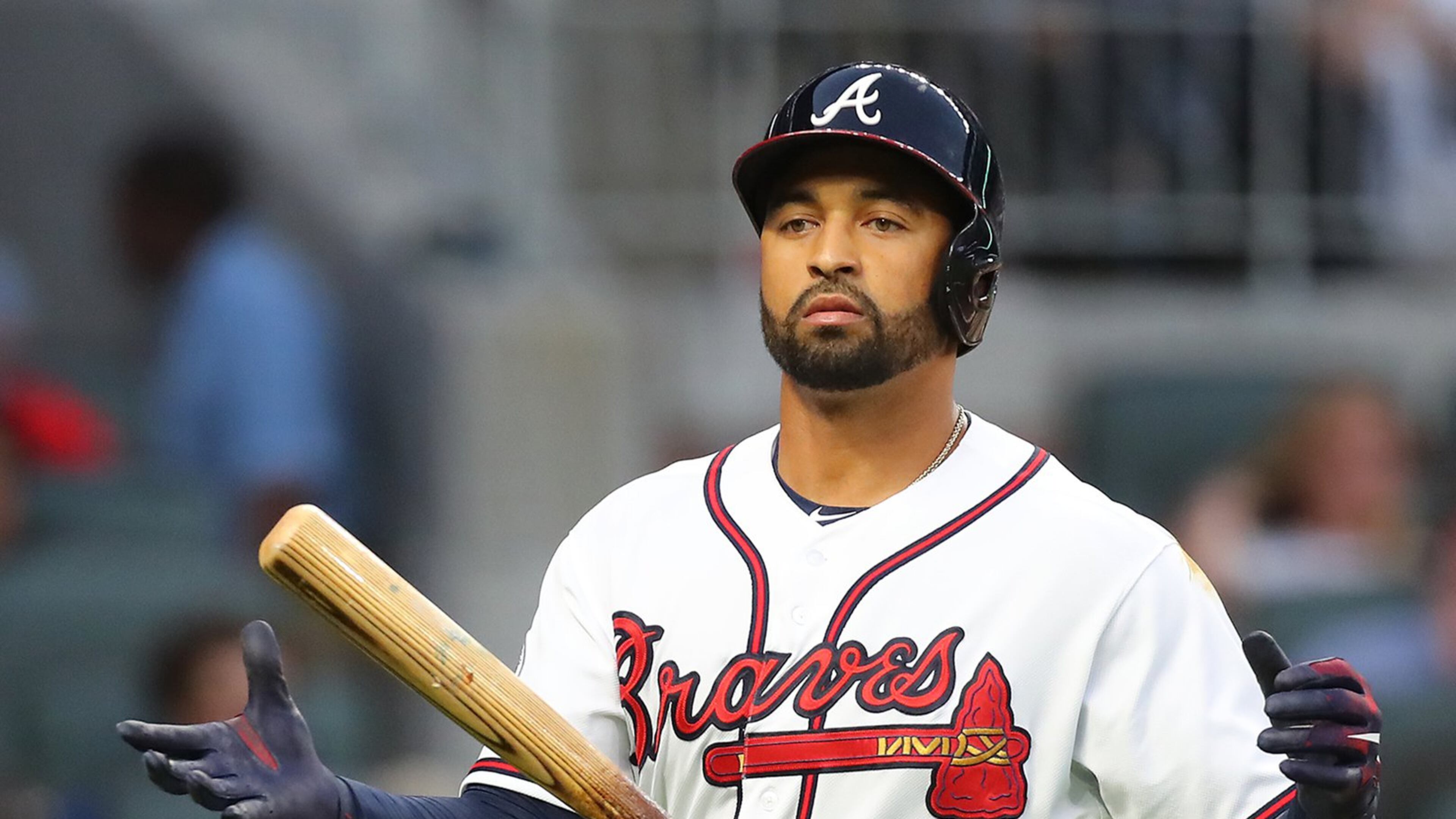 Braves outfielder Matt Kemp. Curtis Compton/ccompton@ajc.com