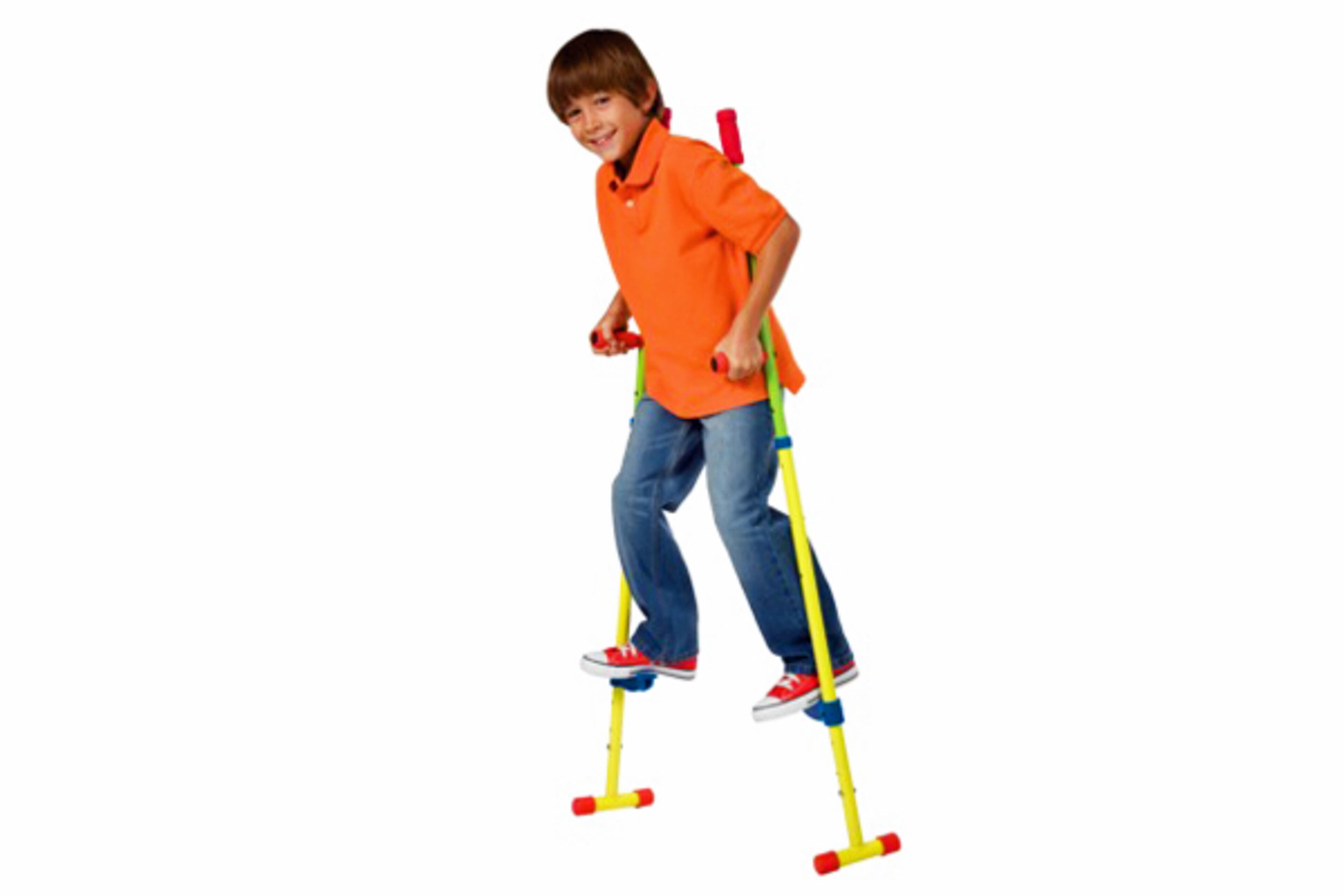 Stilts are another great way to keep a kid busy in a small space. Find them at Target.com for under $30.