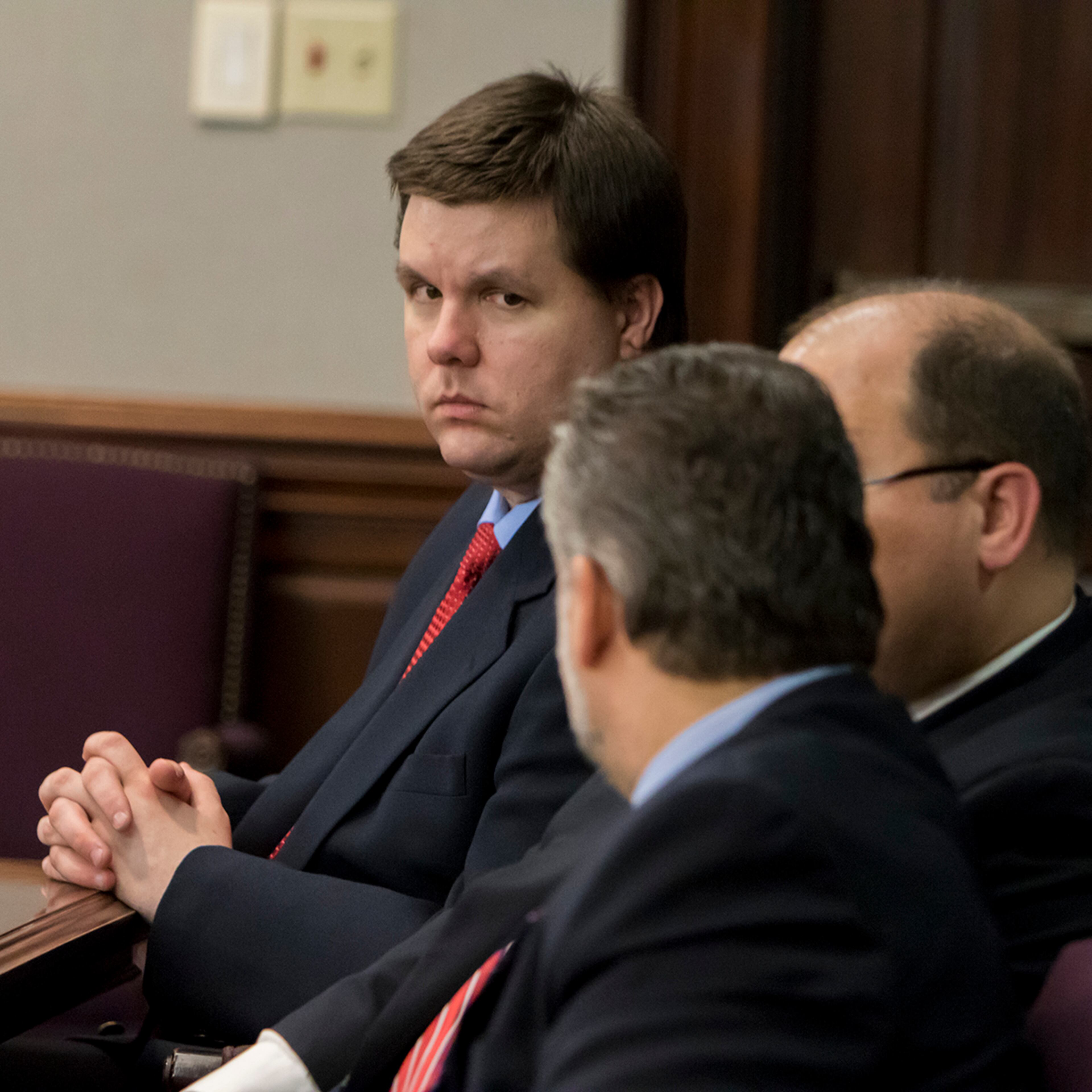 Ross Harris sits next to his attorneys in court during the first day of jury selection at his trial in Brunswick. (Stephen B. Morton for The Atlanta Journal Constitution)