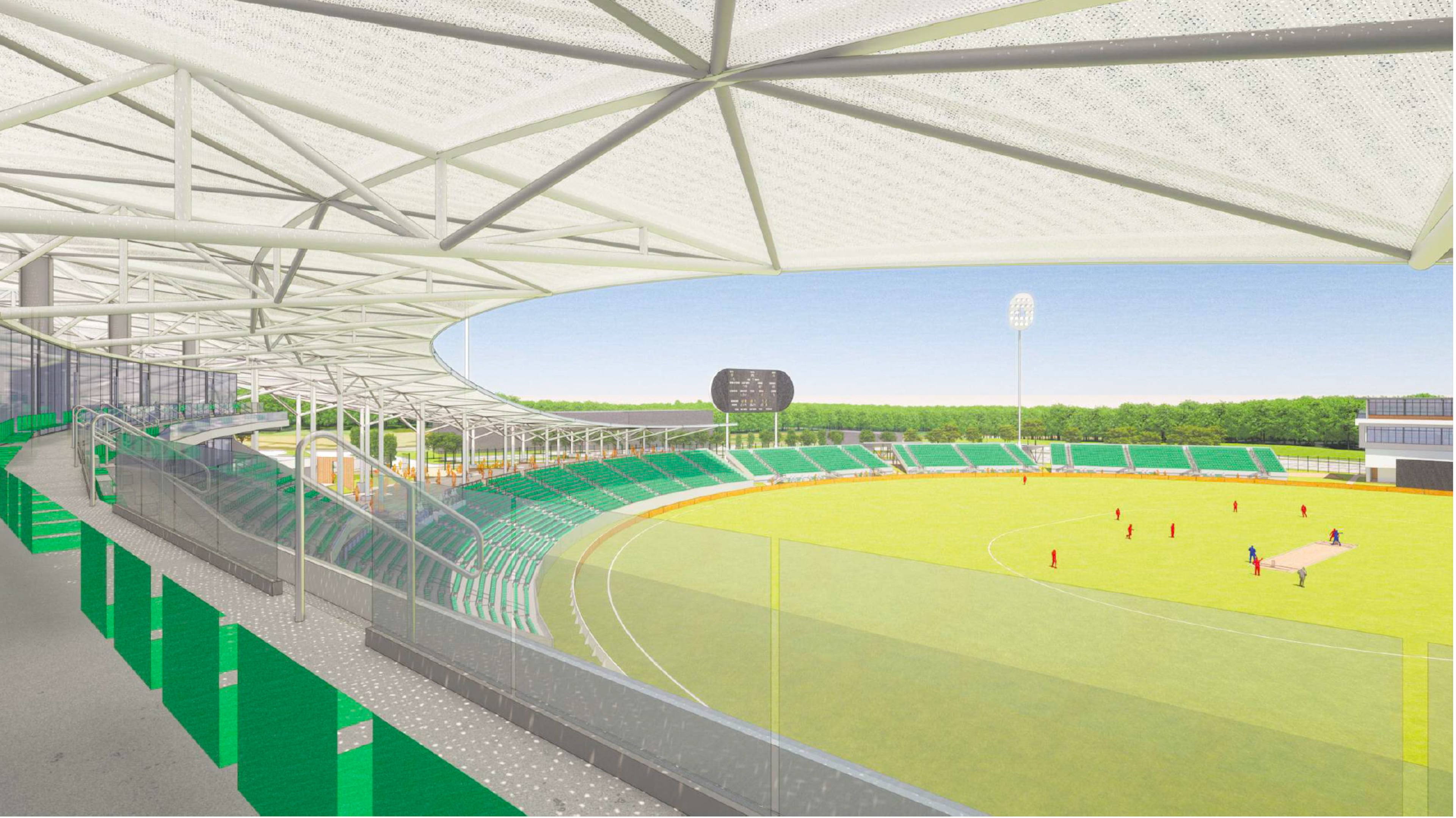 Stadium founder Siddharth Das said that LaGrange was the perfect location for the cricket stadium because of its mild, year-round climate and proximity to the Atlanta airport. (Courtesy of TVS)