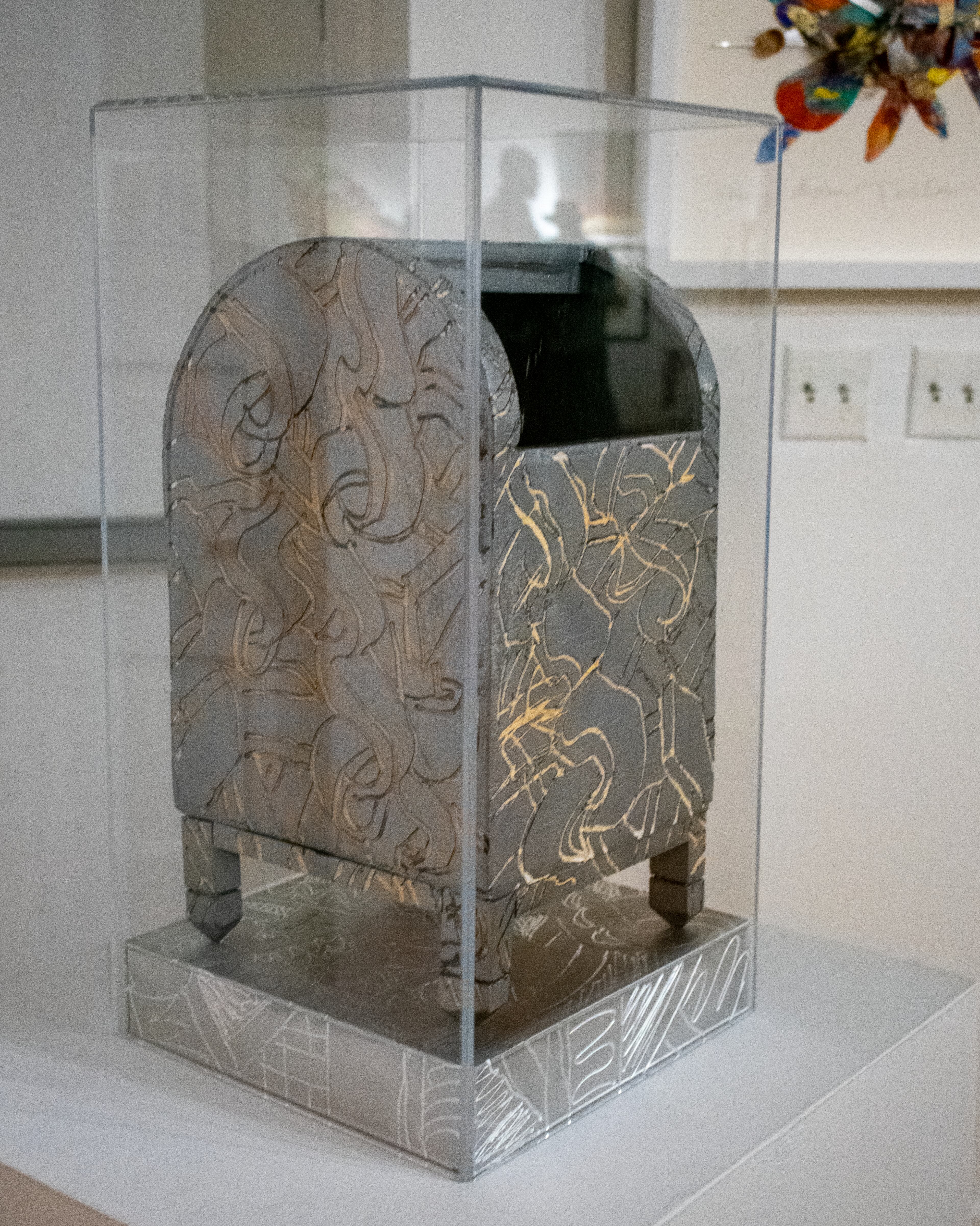 "Aluminum (Ballot Box Series" 2021) reflects Kevin Cole's longtime concern about protecting voting rights.
(Photo by Kevin Storer)