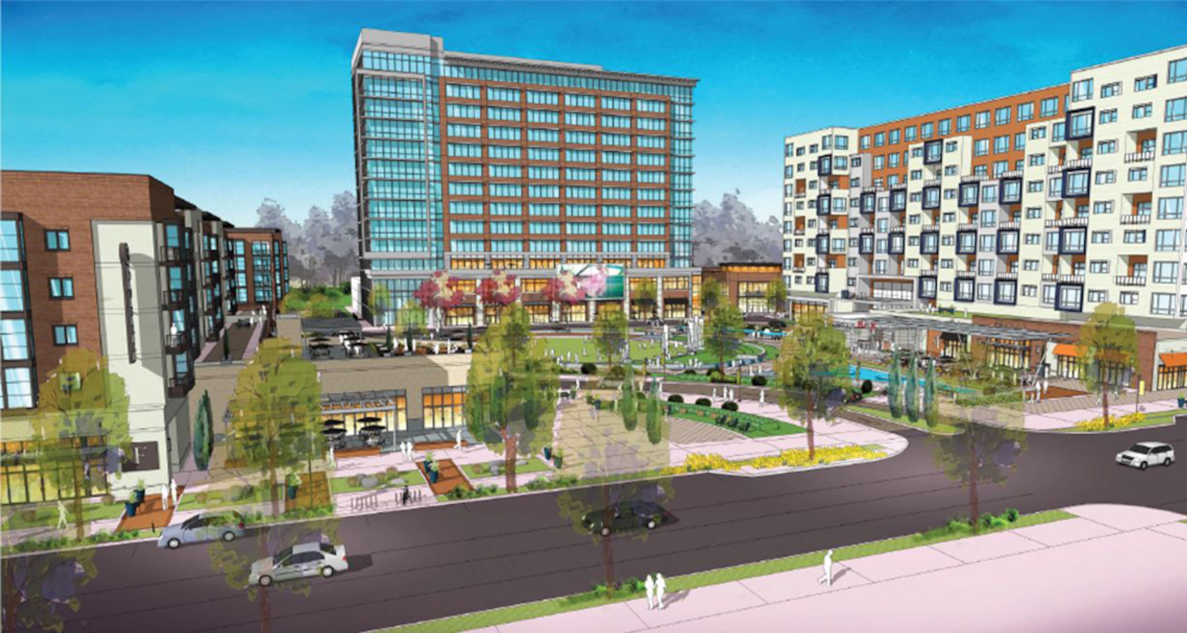 Weingarten Realty, the buyer of Atlanta’s civic center, has produced renderings of its $300 million mixed-use development. The renderings, presented to Invest Atlanta, show design concepts for the 20-acre property a Weingarten executive said is “still evolving.” -- J. Scott Trubey/STAFF strubey@ajc.com