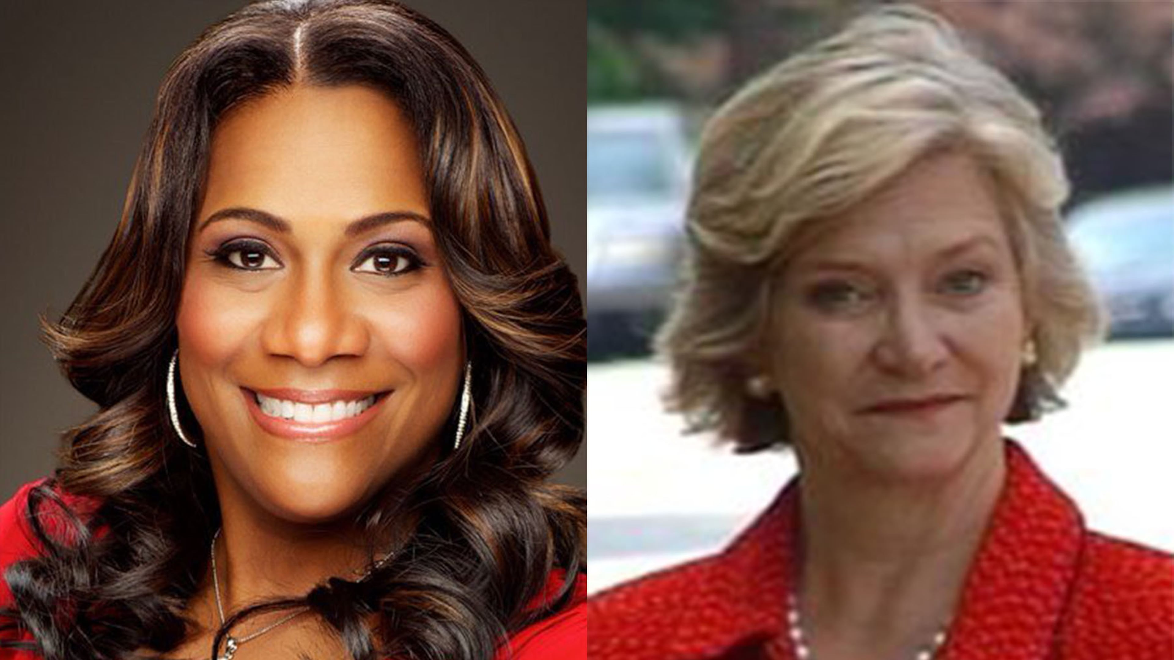 CBS46 has picked up two veteran reporters full time: Karyn Greer and Sally Sears. CREDIT: publicity photos
