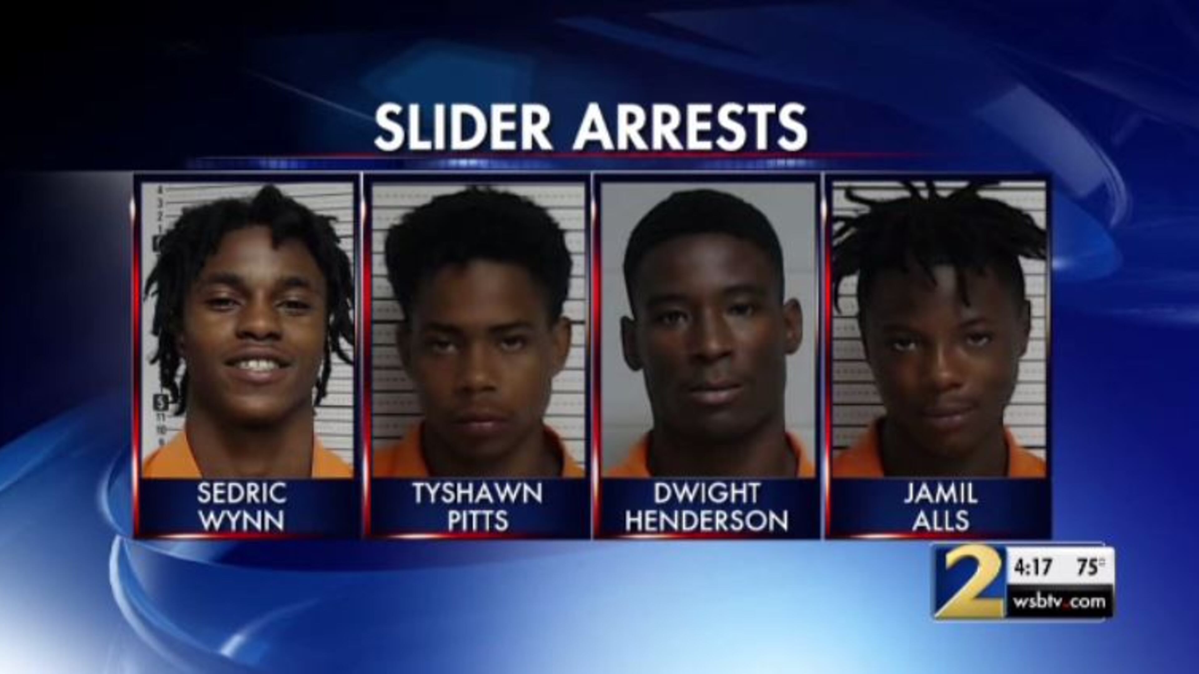 From left to right: Sedric Wynn, Tyshawn Pitts, Dwight Henderson and Jamil Alls.