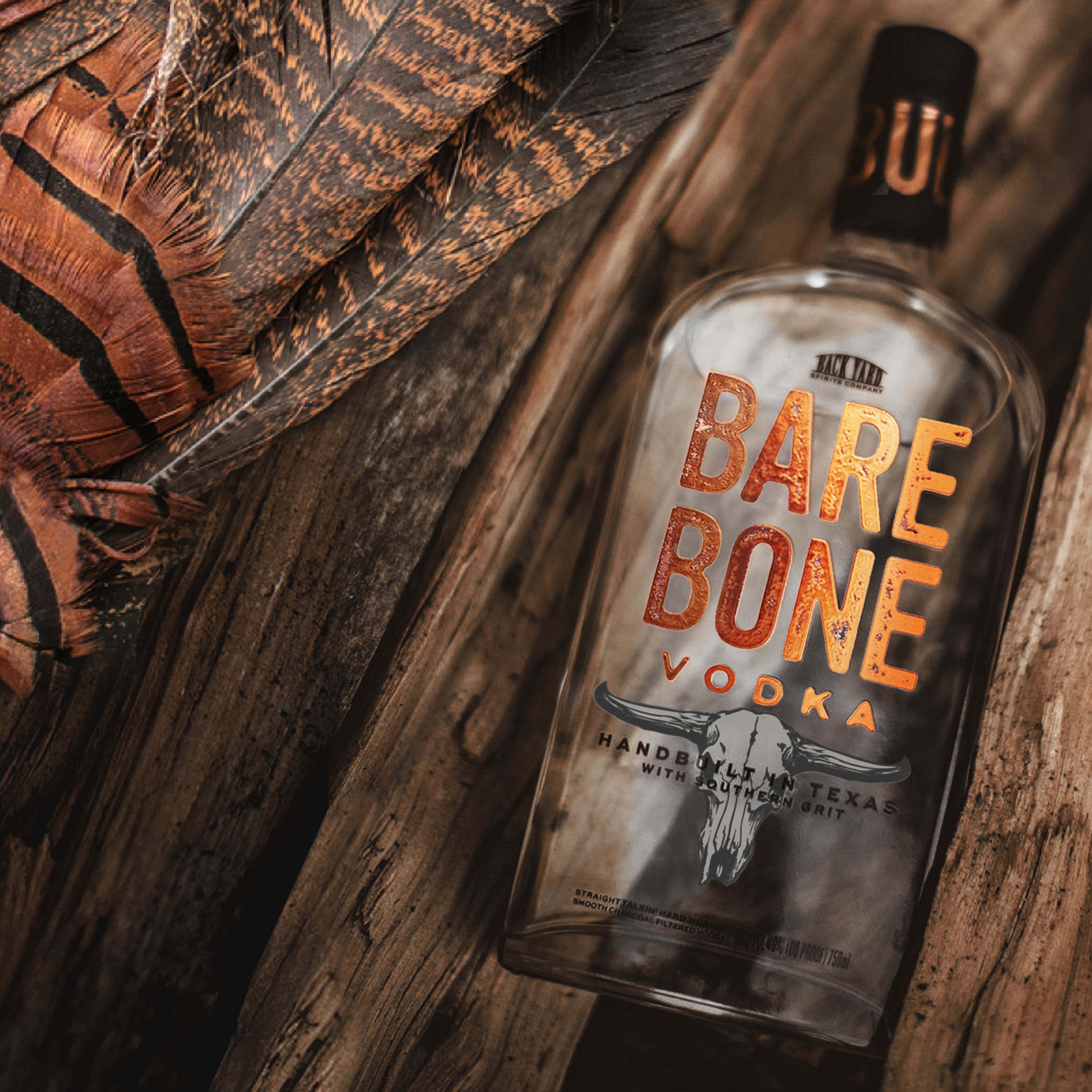 Bare Bone touts its vodka as being "for bourbon lovers." Courtesy of Bare Bone Distillery
