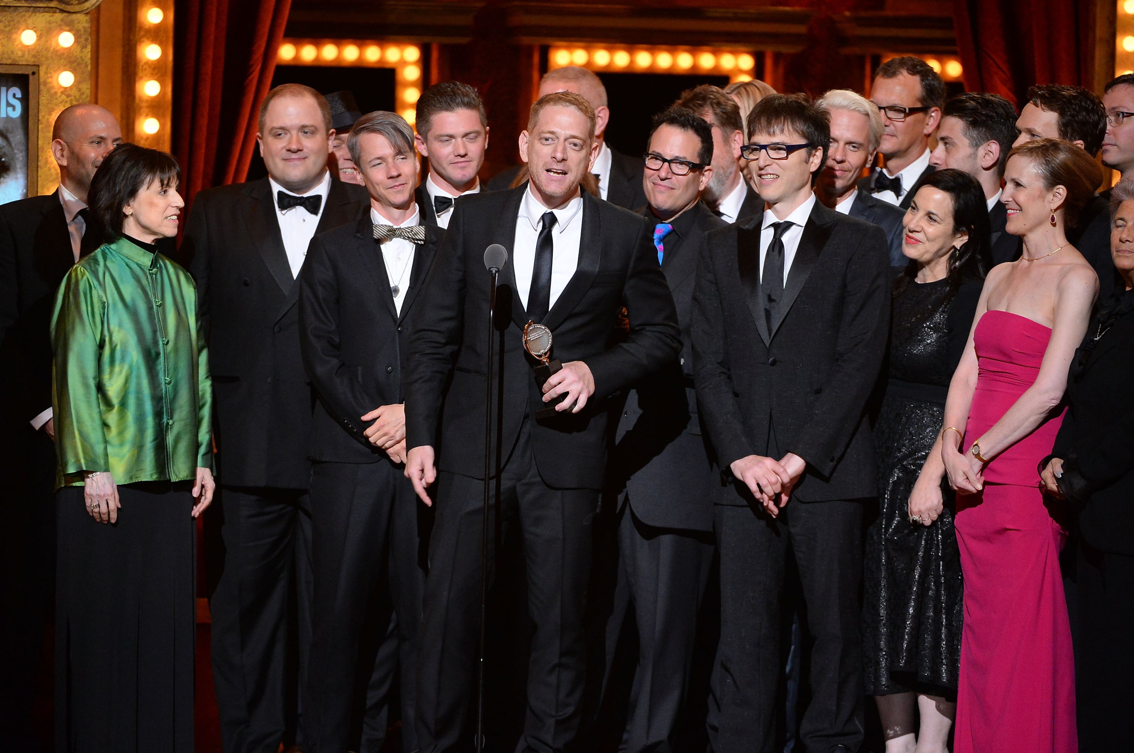 NEW YORK, NY - JUNE 08: Producer David Binder accepts the award for Best Revival of a Musical with the cast of "Hedwig and the Angry Inch" onstage during the 68th Annual Tony Awards at Radio City Music Hall on June 8, 2014 in New York City. (Photo by Theo Wargo/Getty Images for Tony Awards Productions)