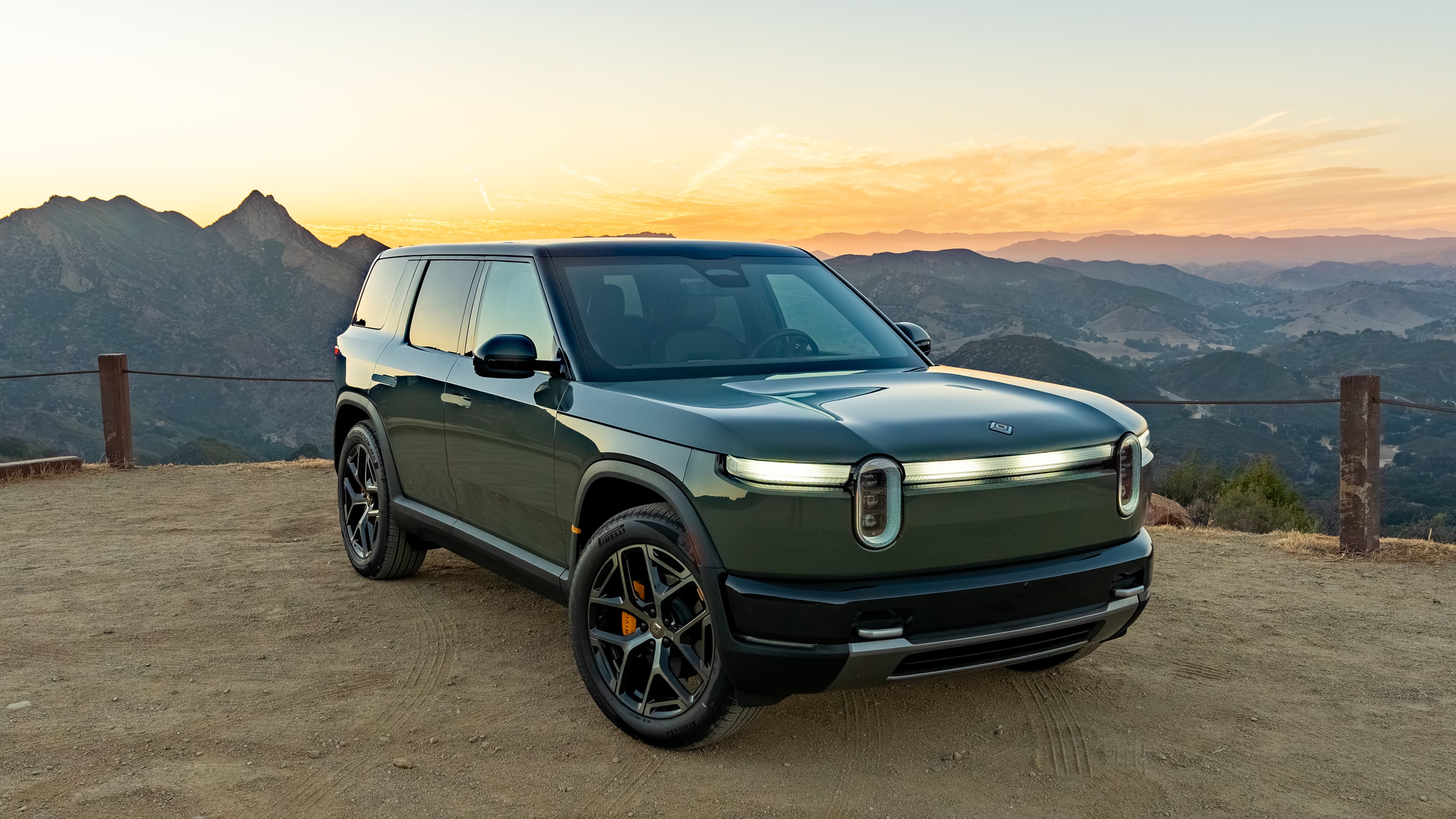 This photo provided by Edmunds shows the Rivian R2. The R2 is a charming electric SUV that distills everything Edmunds likes about the three-row Rivian R1S into a smaller, more affordable package. (Courtesy of Edmunds via AP)